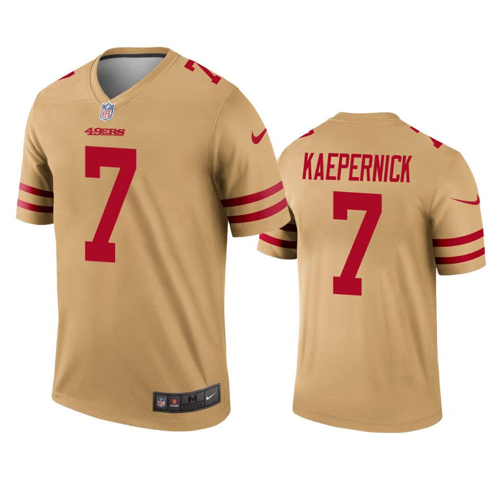 Youth San Francisco 49ers Colin Kaepernick Inverted Legend Jersey   Gold