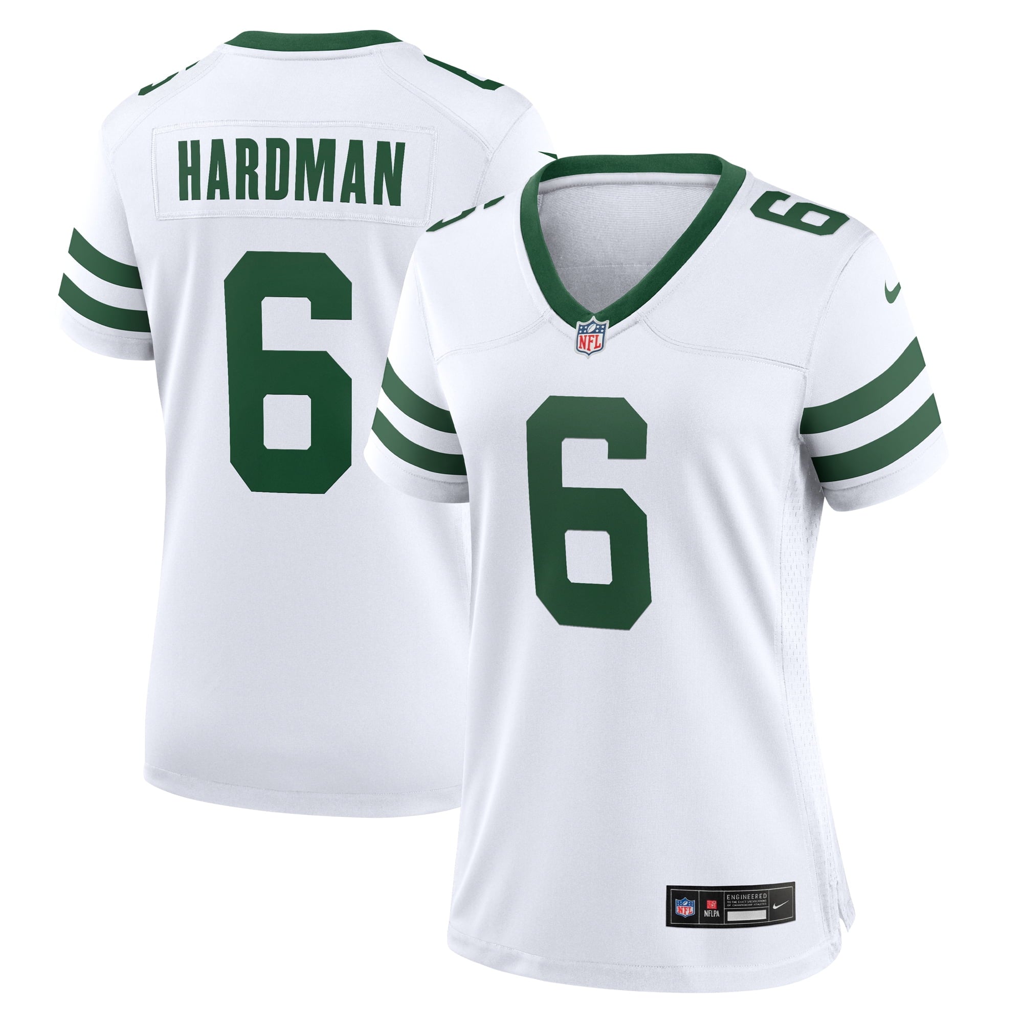 Women s Nike Mecole Hardman White New York Jets Legacy Player Game Jersey