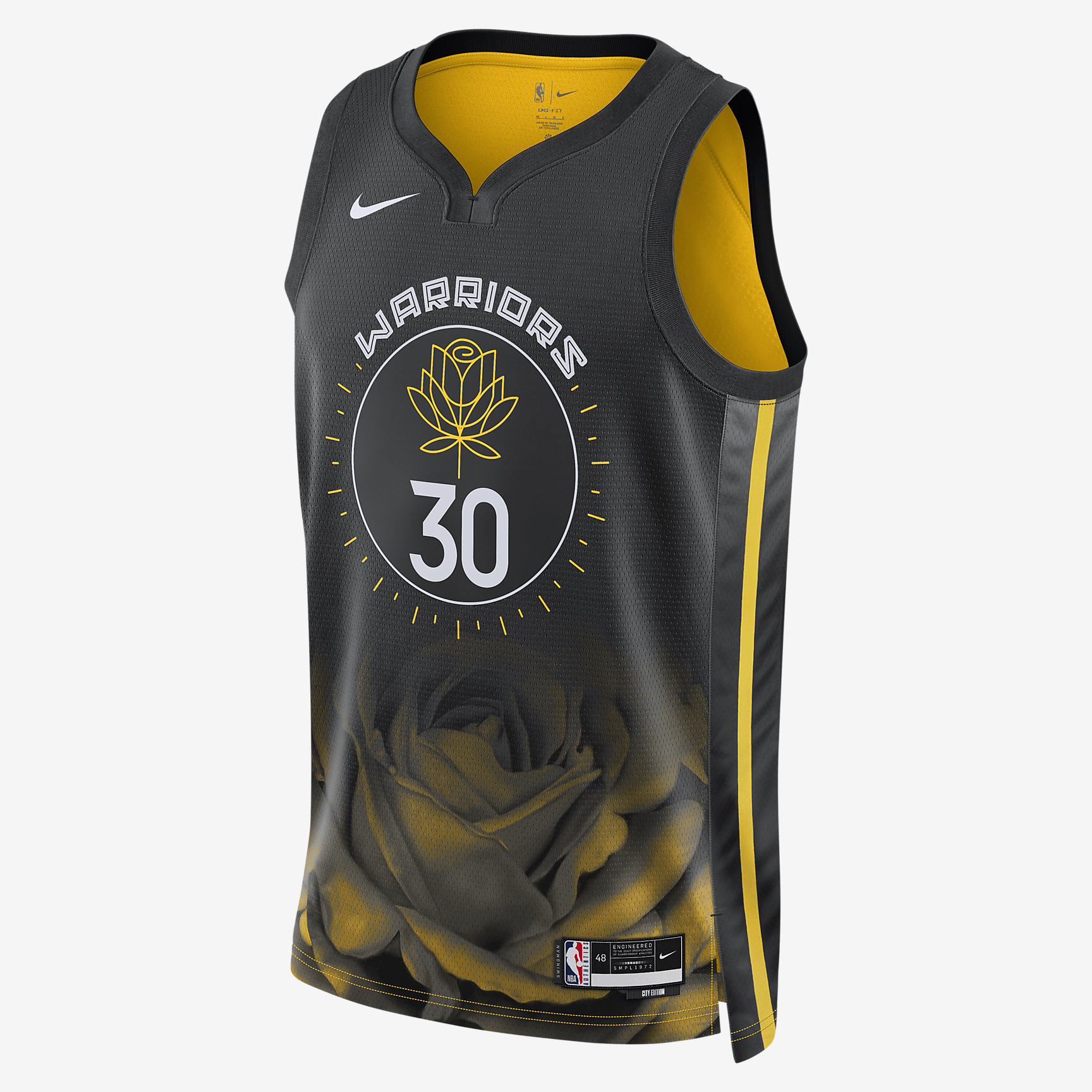 Stephen Curry Golden State Warriors City Edition Nike Dri-FIT NBA Swingman Jersey - Black