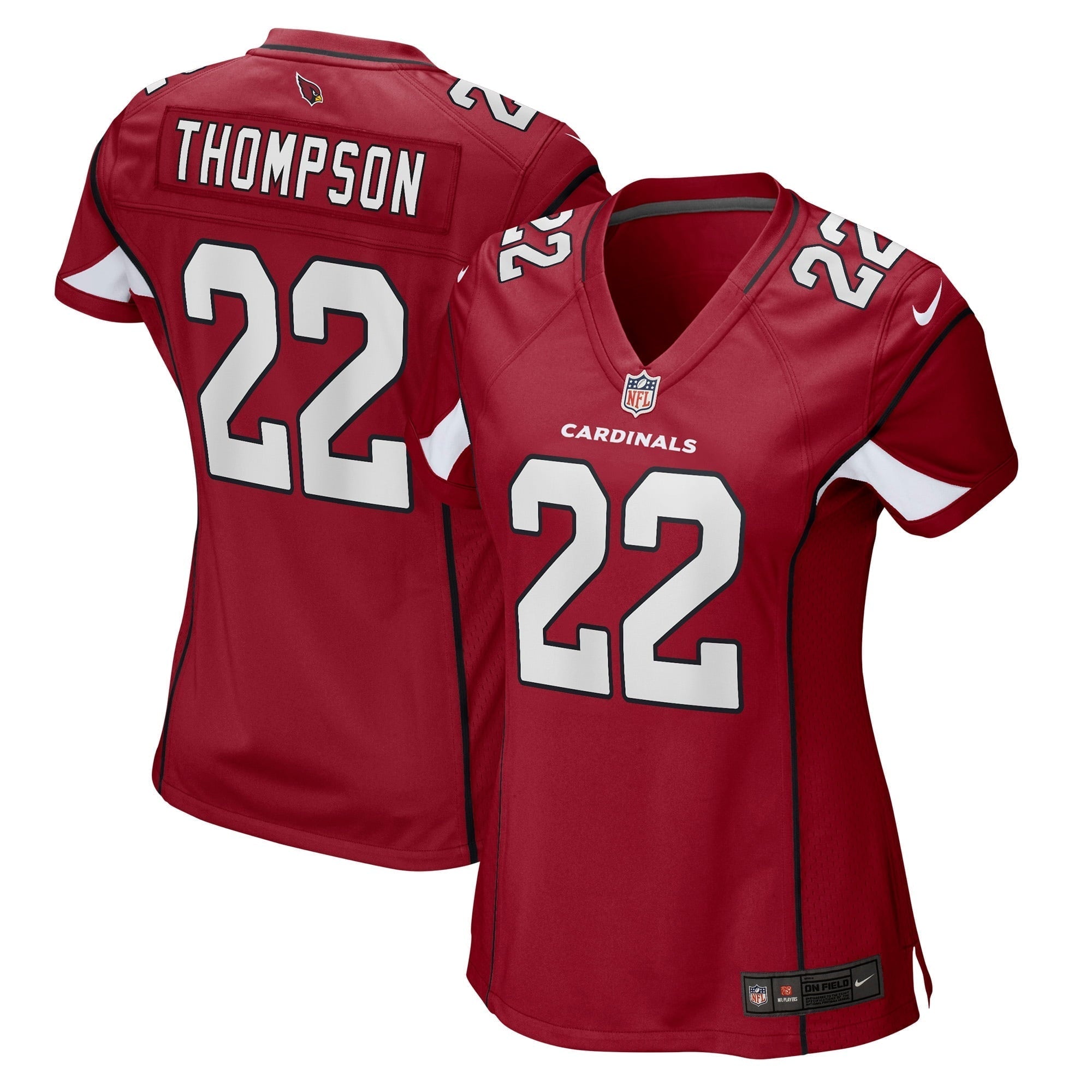 Women s Nike Deionte Thompson Cardinal Arizona Cardinals Game Player Jersey