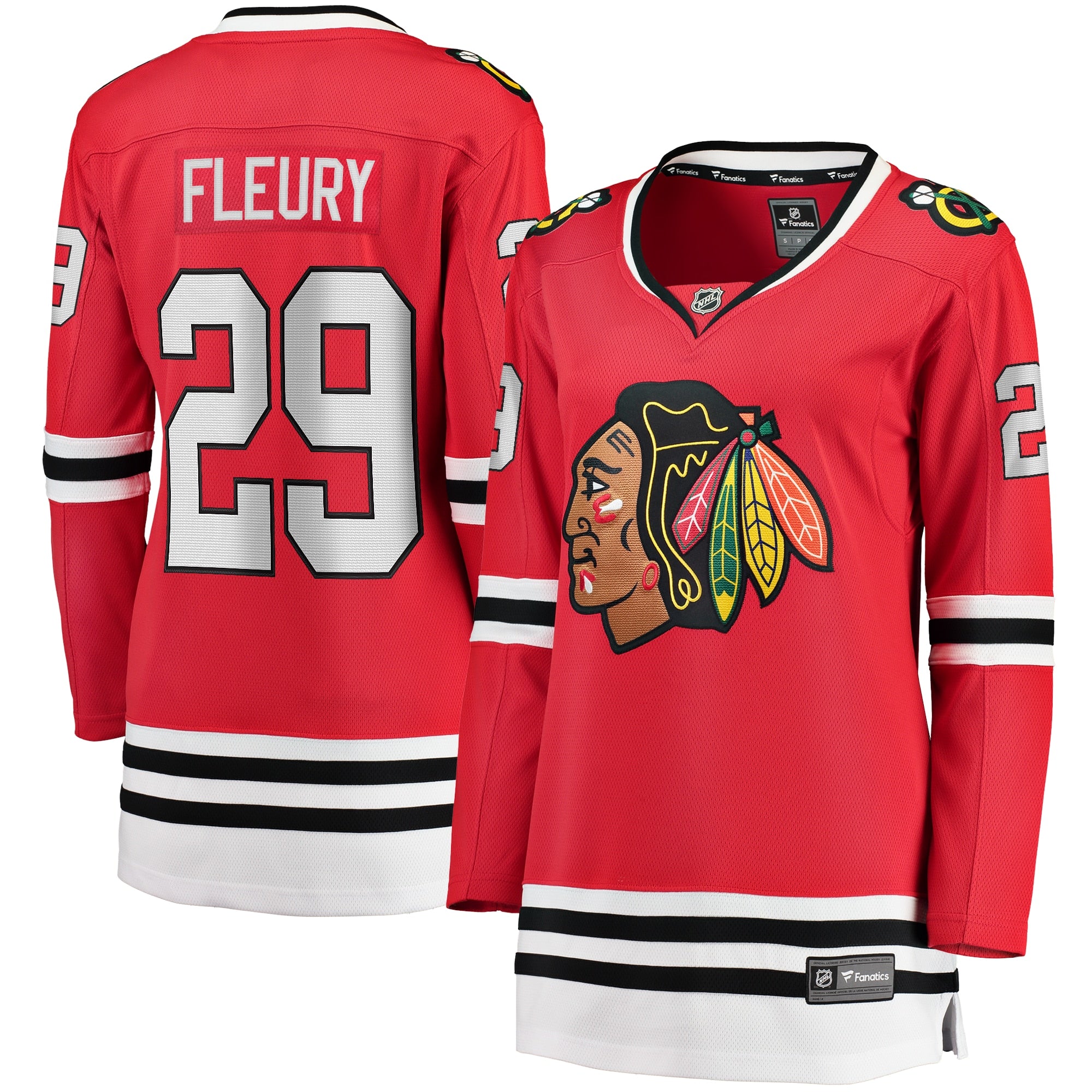 Marc-Andr Fleury Chicago Blackhawks Fanatics Branded Women's Home Premier Breakaway Player Jersey - Red