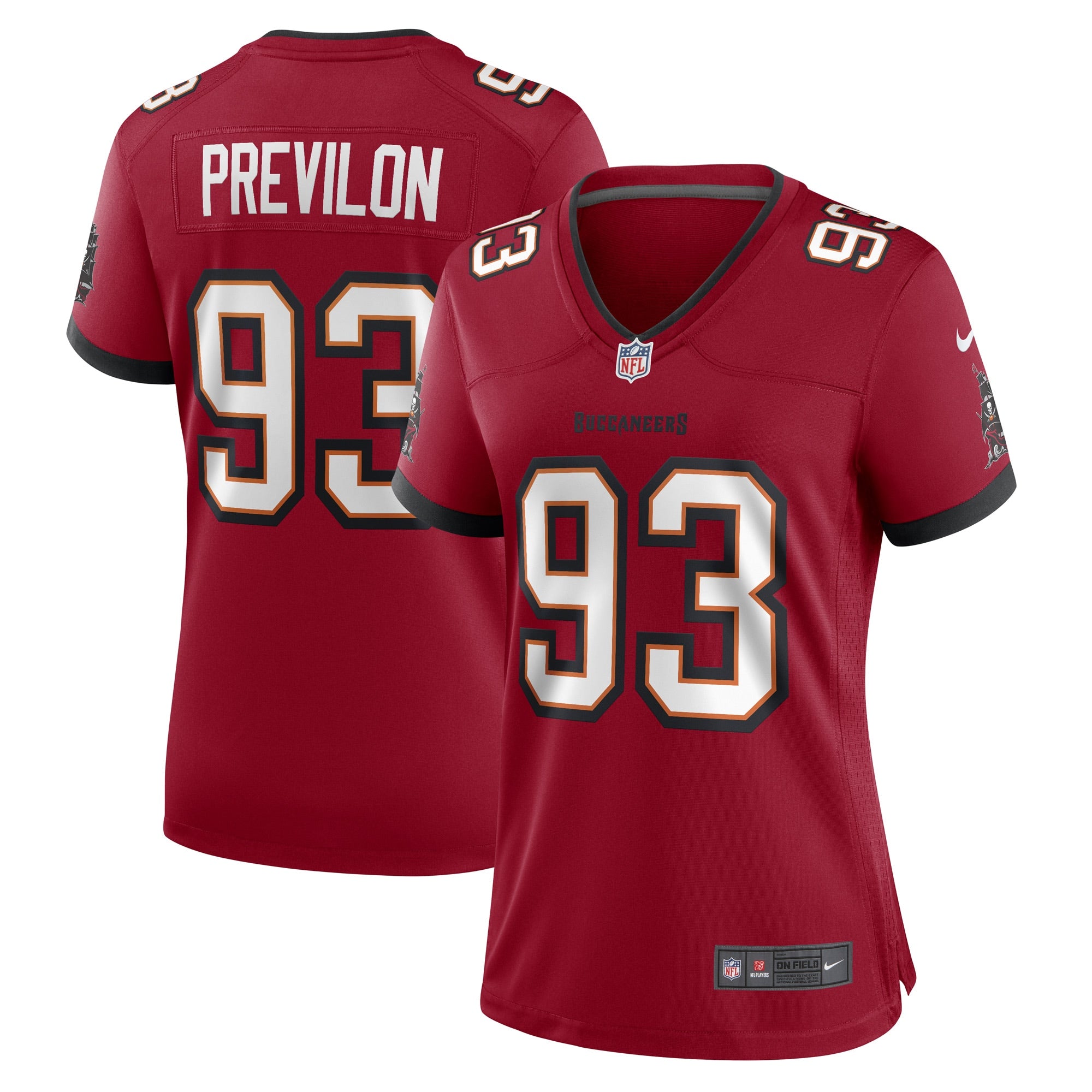 Willington Previlon Tampa Bay Buccaneers Nike Women s Game Player Jersey   Red