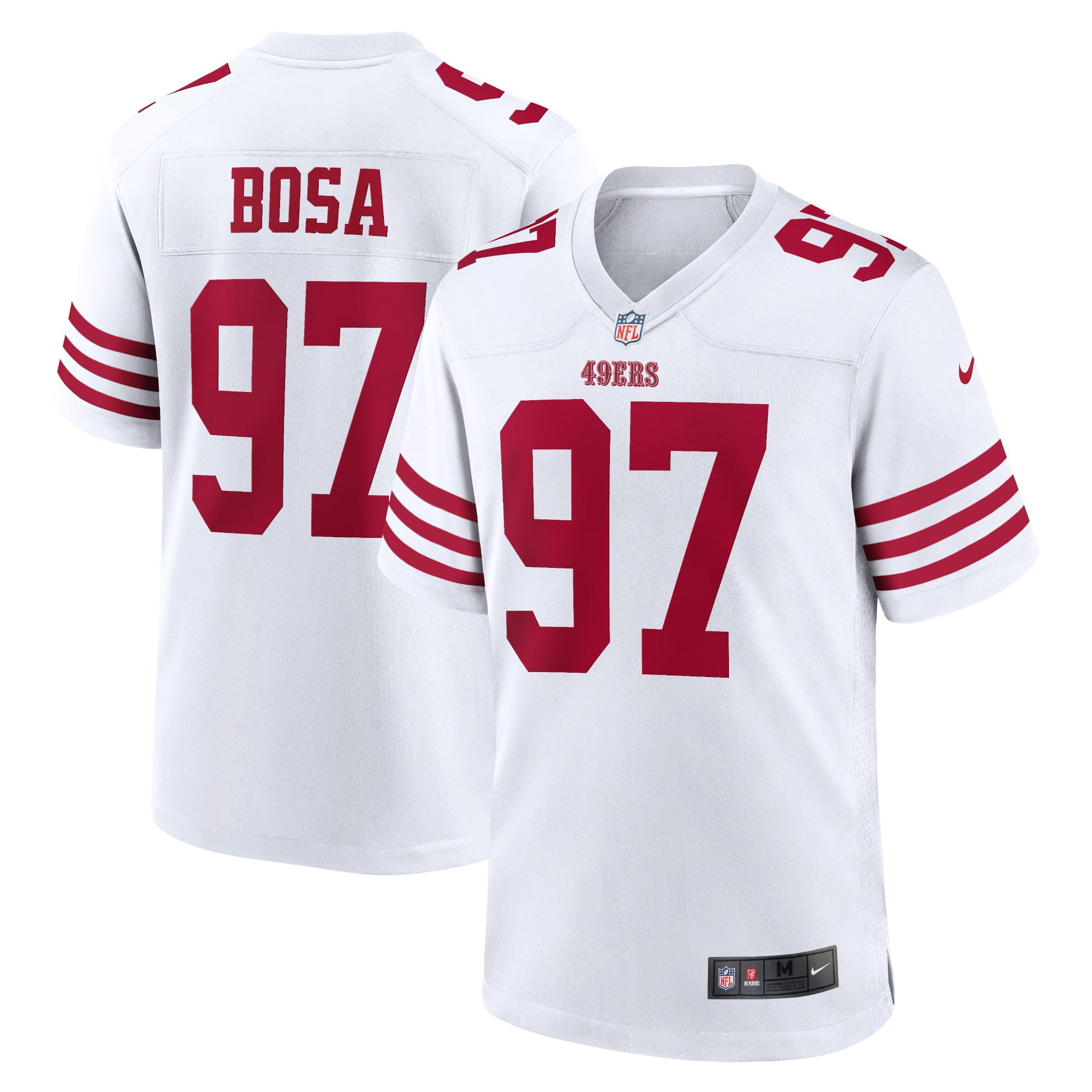 Men s Nike Nick Bosa White San Francisco 49ers Player Game Jersey