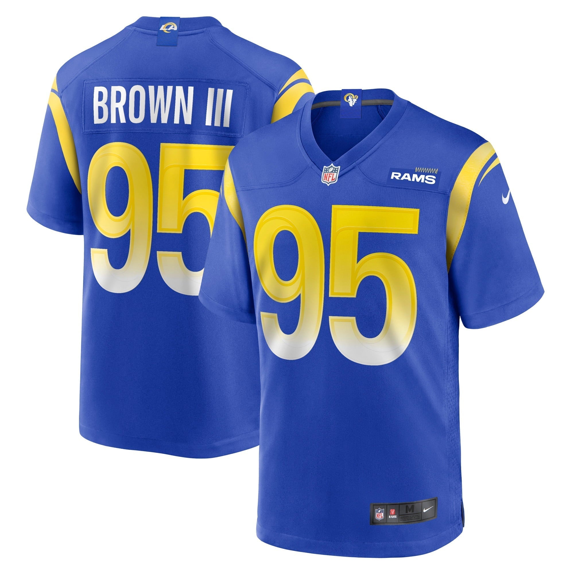 Men s Nike Bobby Brown III Royal Los Angeles Rams Game Jersey