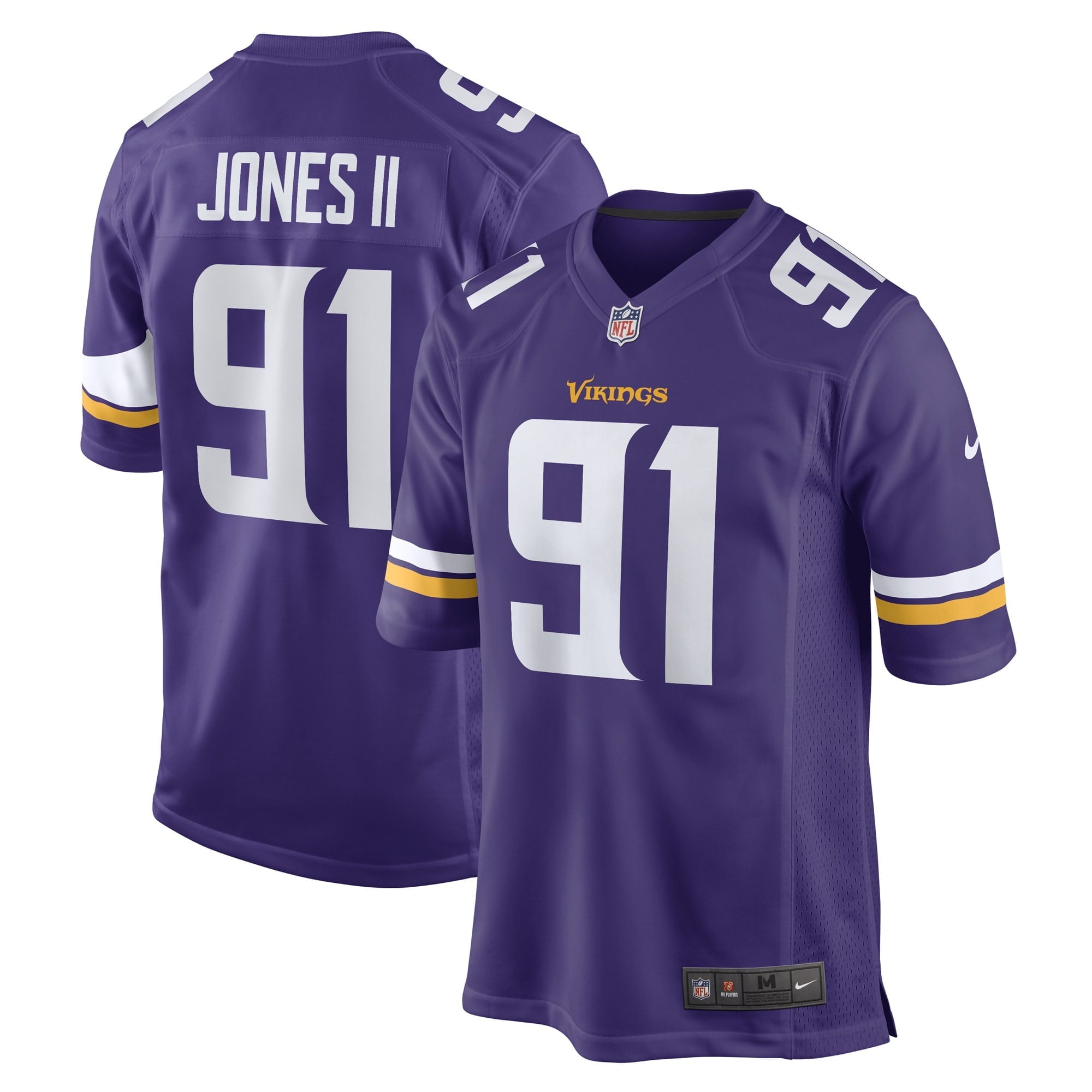 Men s Nike Patrick Jones II Purple Minnesota Vikings Team Game Player Jersey