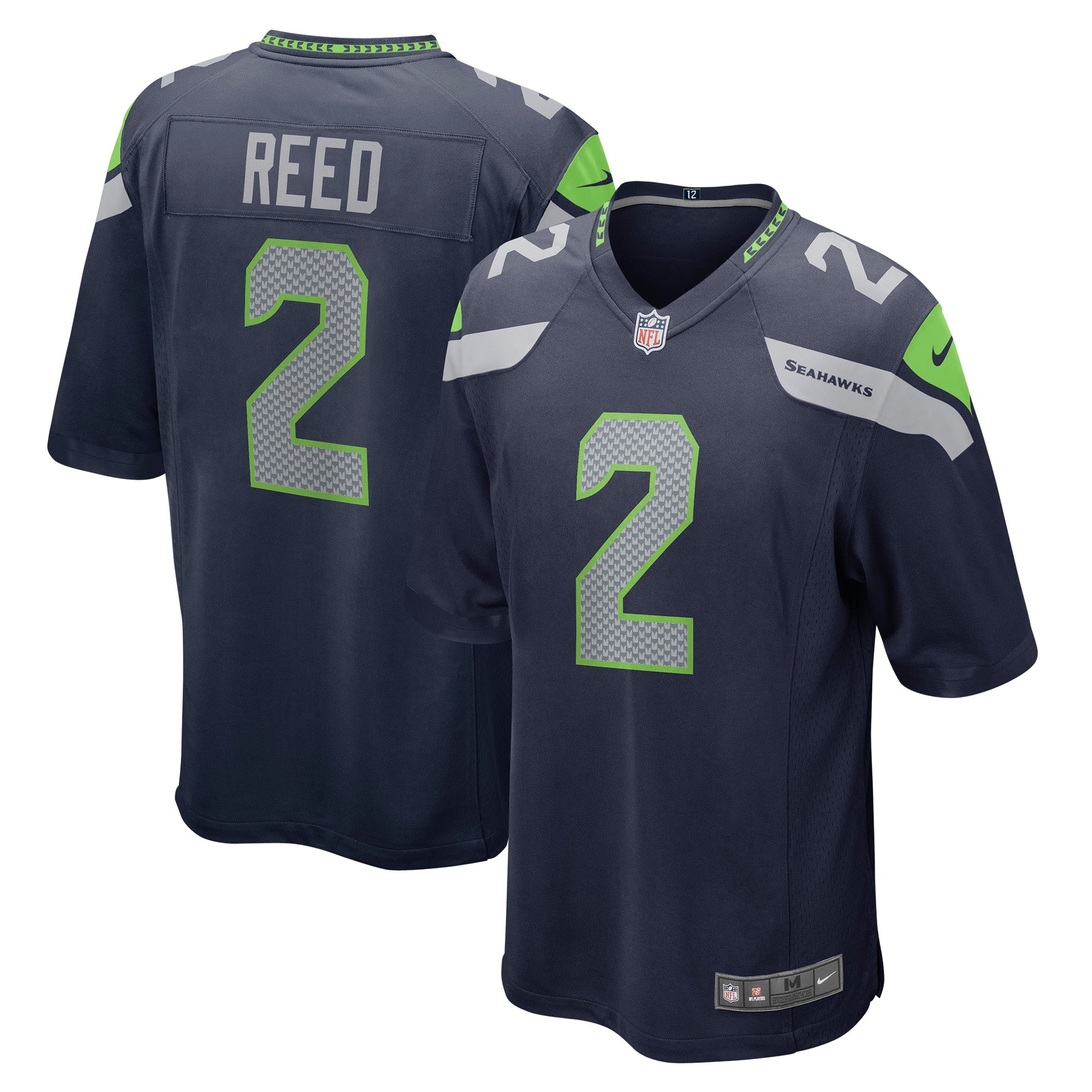 D.J. Reed Seattle Seahawks Nike Player Game Jersey College Navy