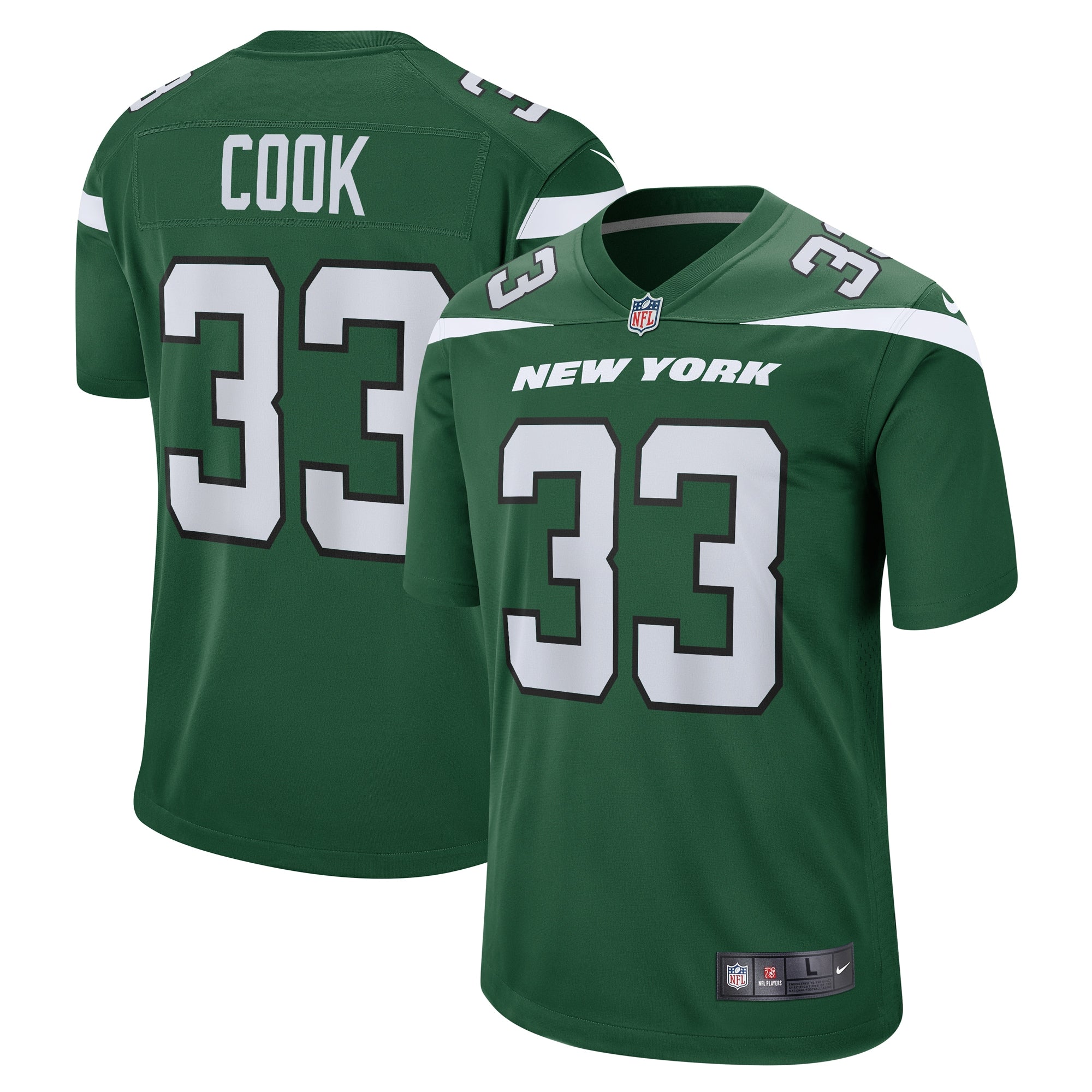 Dalvin Cook New York Jets Nike Game Player Jersey   Gotham Green