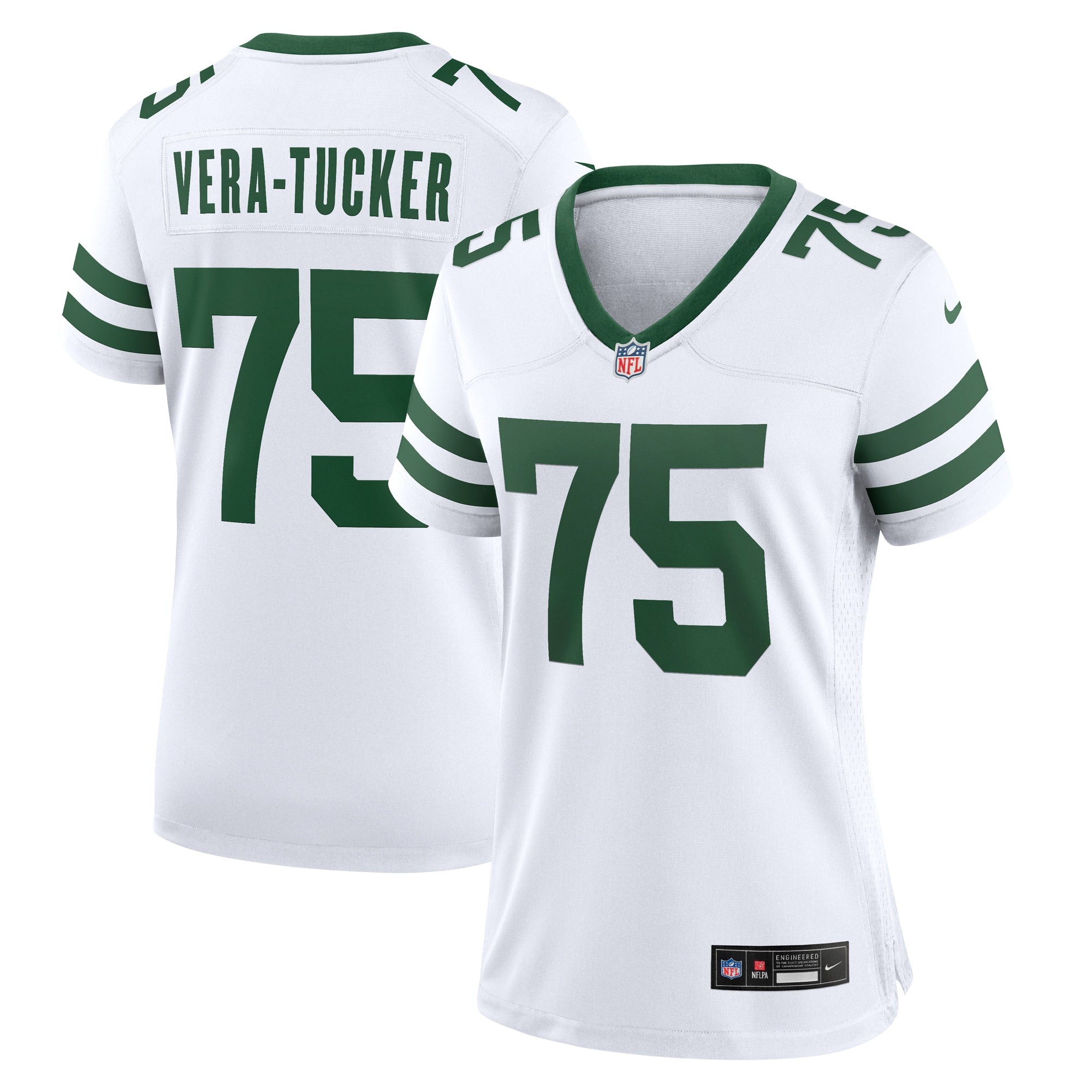 Alijah Vera-Tucker New York Jets Nike Women s Legacy Player Game Jersey   White