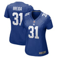 Women s Nike Matt Breida Royal New York Giants Game Jersey