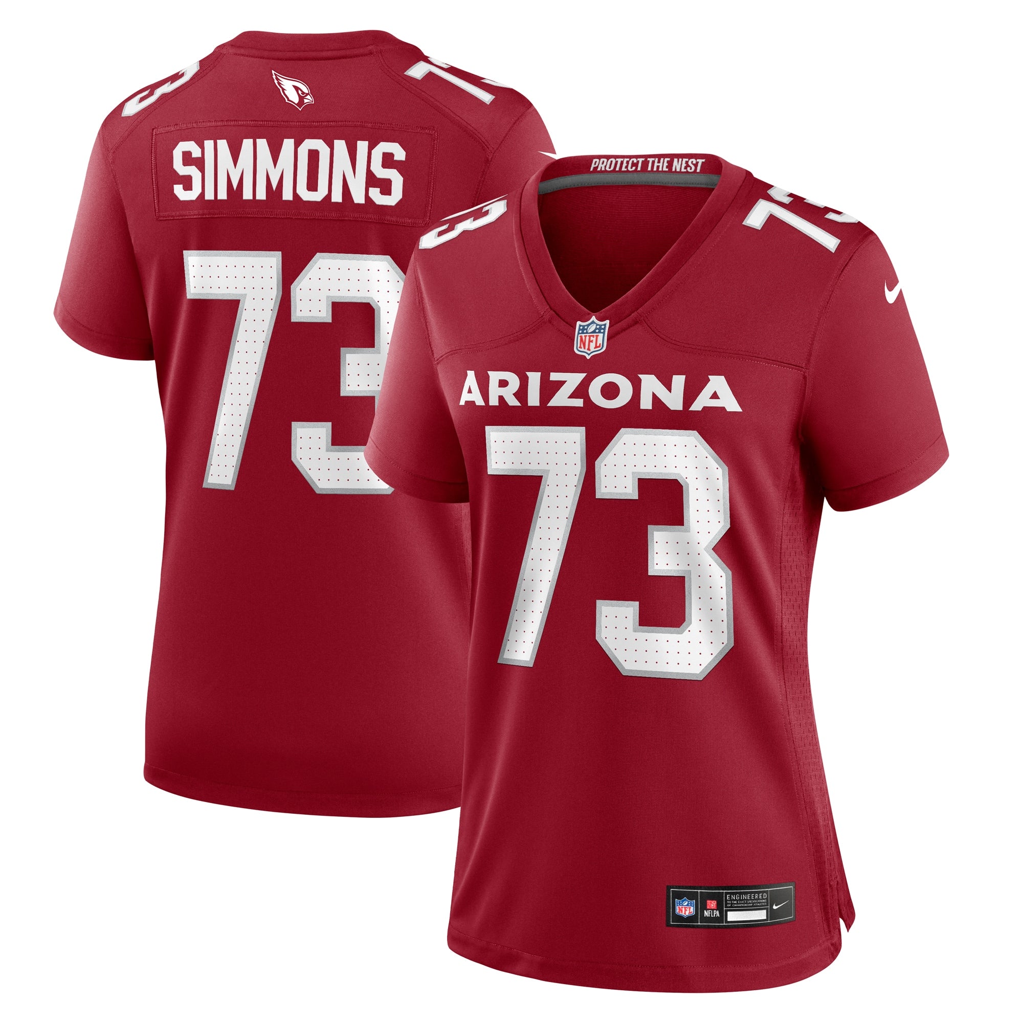 Lachavious Simmons Arizona Cardinals Nike Women s Team Game Jersey    Cardinal