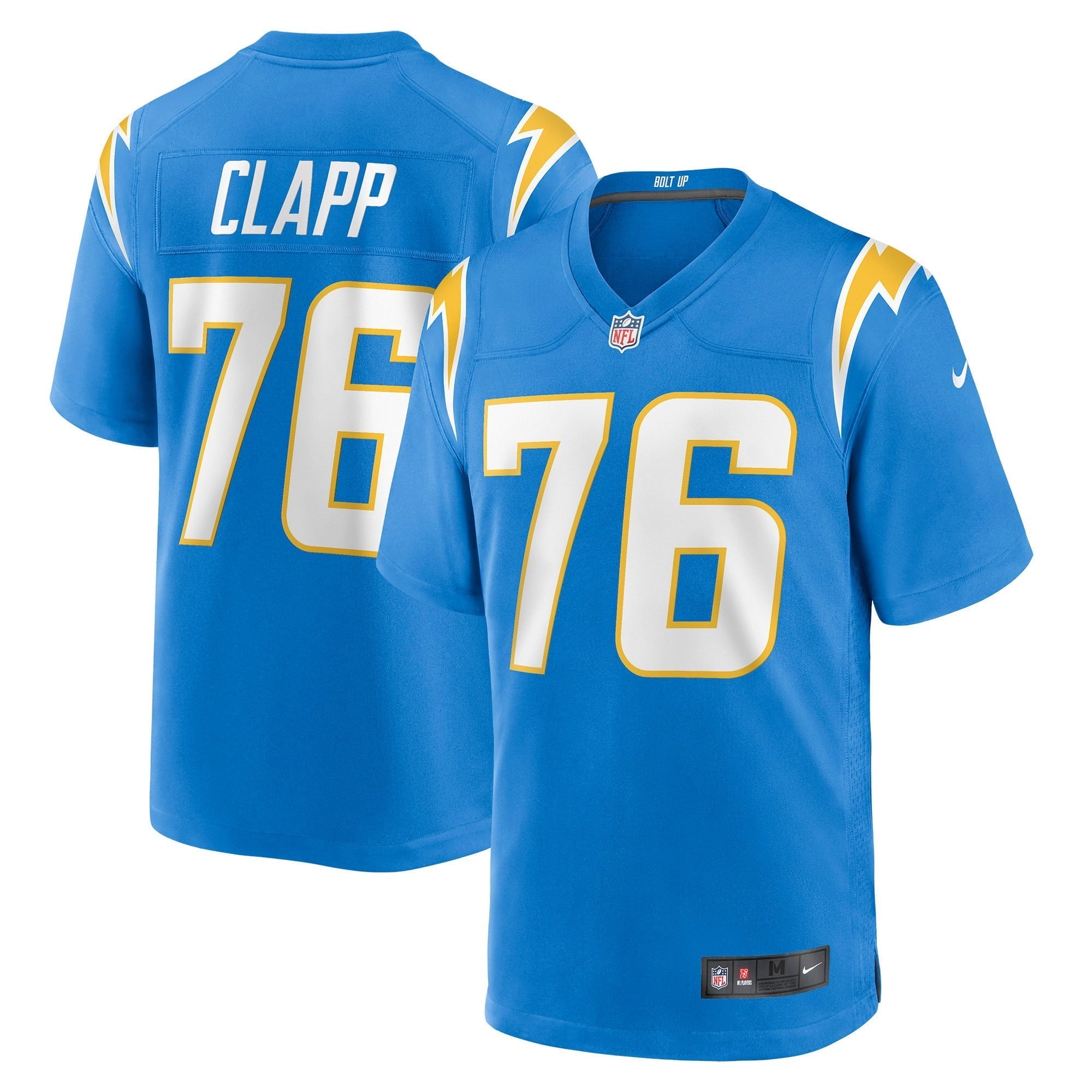 Men s Nike Will Clapp Powder Blue Los Angeles Chargers Game Jersey