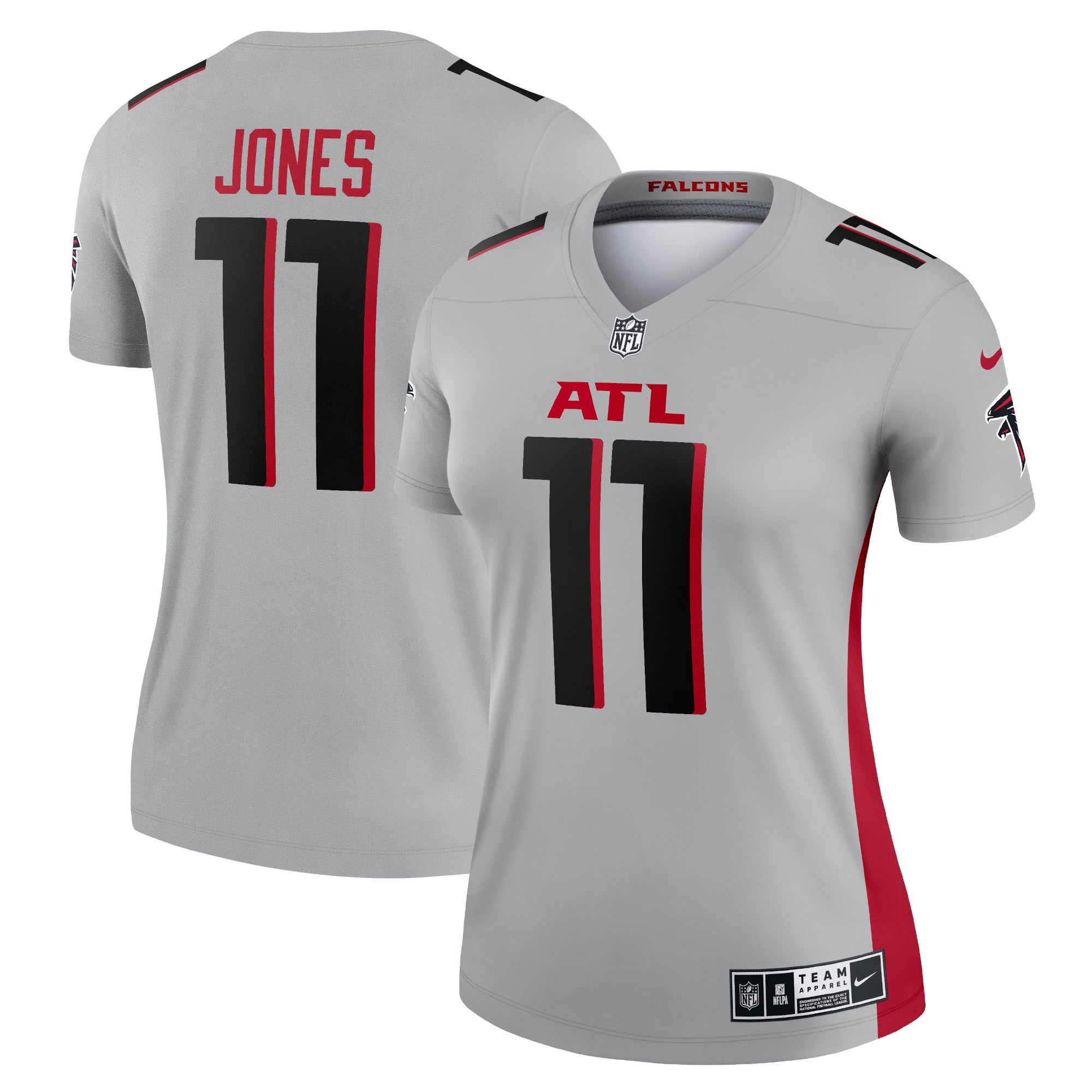 Julio Jones Atlanta Falcons Nike Women s Inverted Legend Jersey   Silver