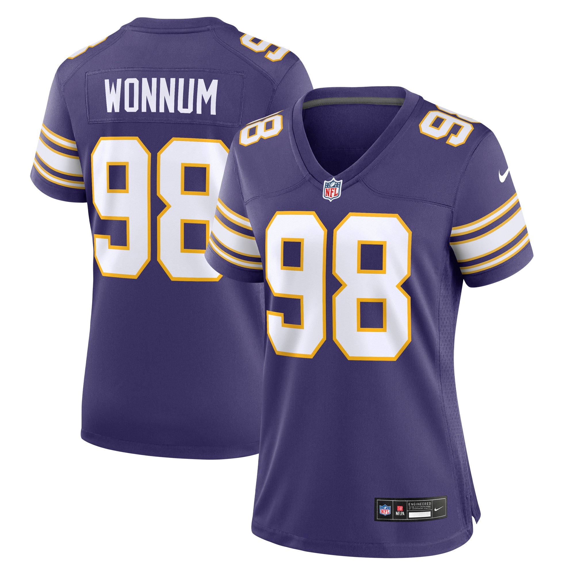 D.J. Wonnum Minnesota Vikings Nike Women s Classic Player Game Jersey   Purple