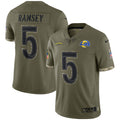 Jalen Ramsey Los Angeles Rams Nike 2022 Salute To Service Limited Jersey   Olive