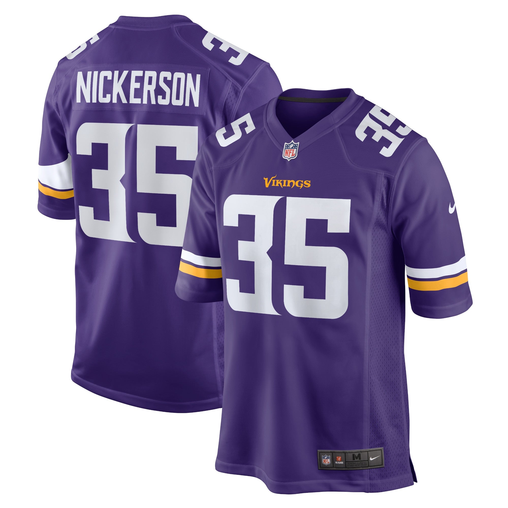 Parry Nickerson Minnesota Vikings Nike Home Game Player Jersey   Purple