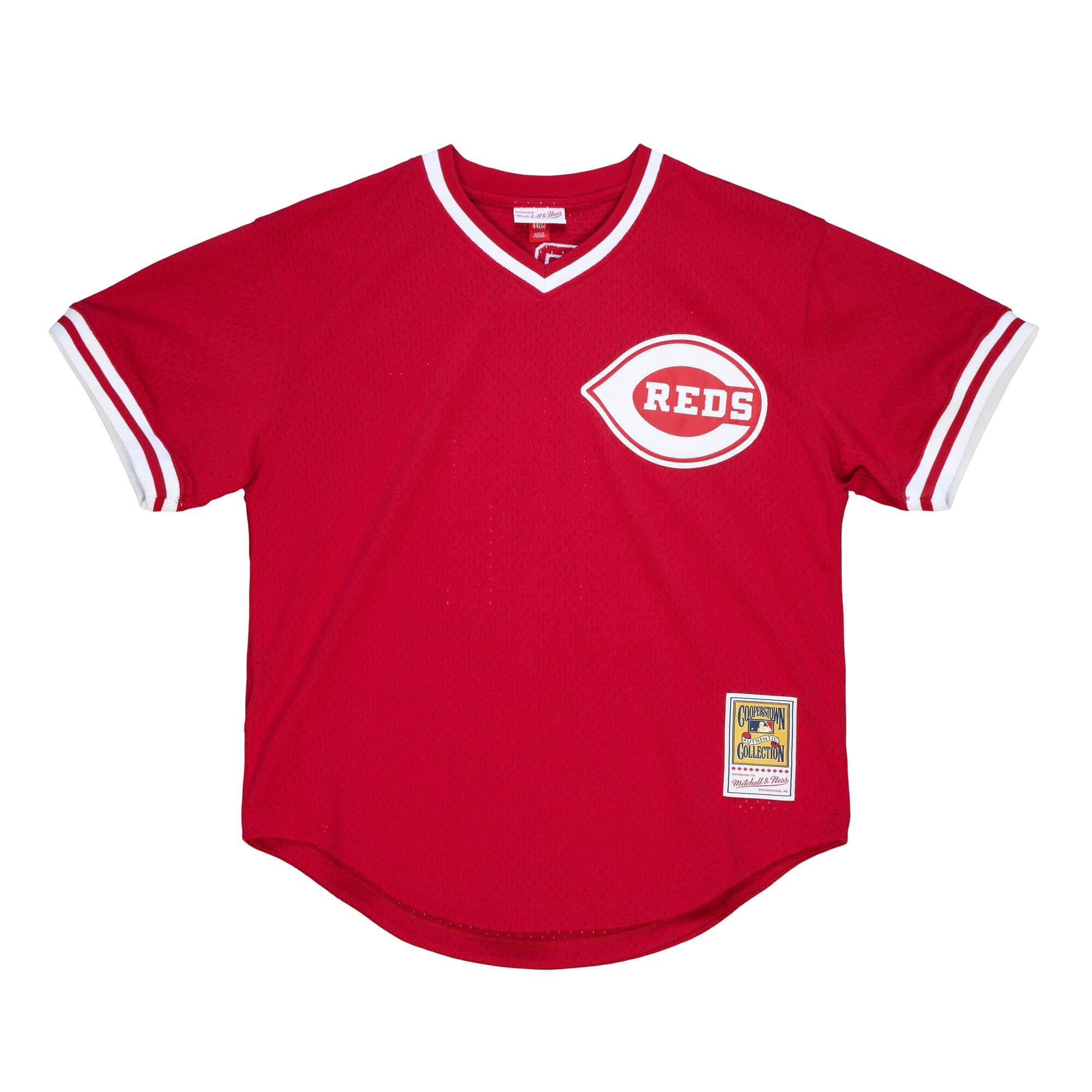 Authentic Barry Larkin Cincinnati Reds 1990 Pullover Jersey