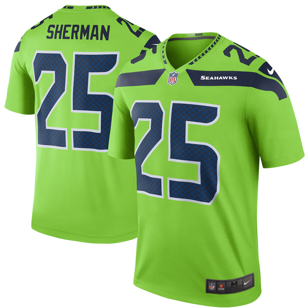 Men s Seattle Seahawks Richard Sherman Legend Jersey Green