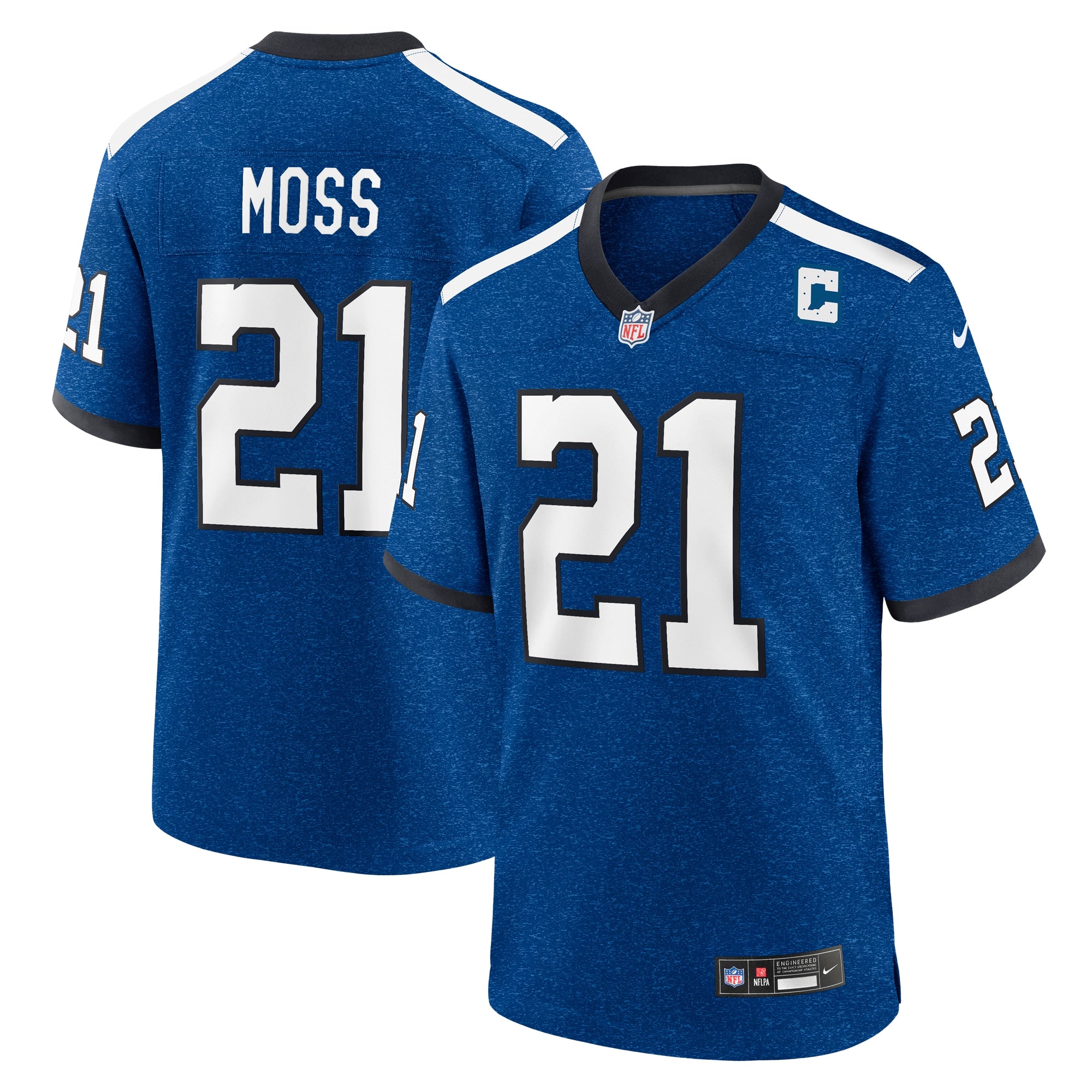 Zack Moss Indianapolis Colts Nike Indiana Nights Alternate Game Jersey   Royal