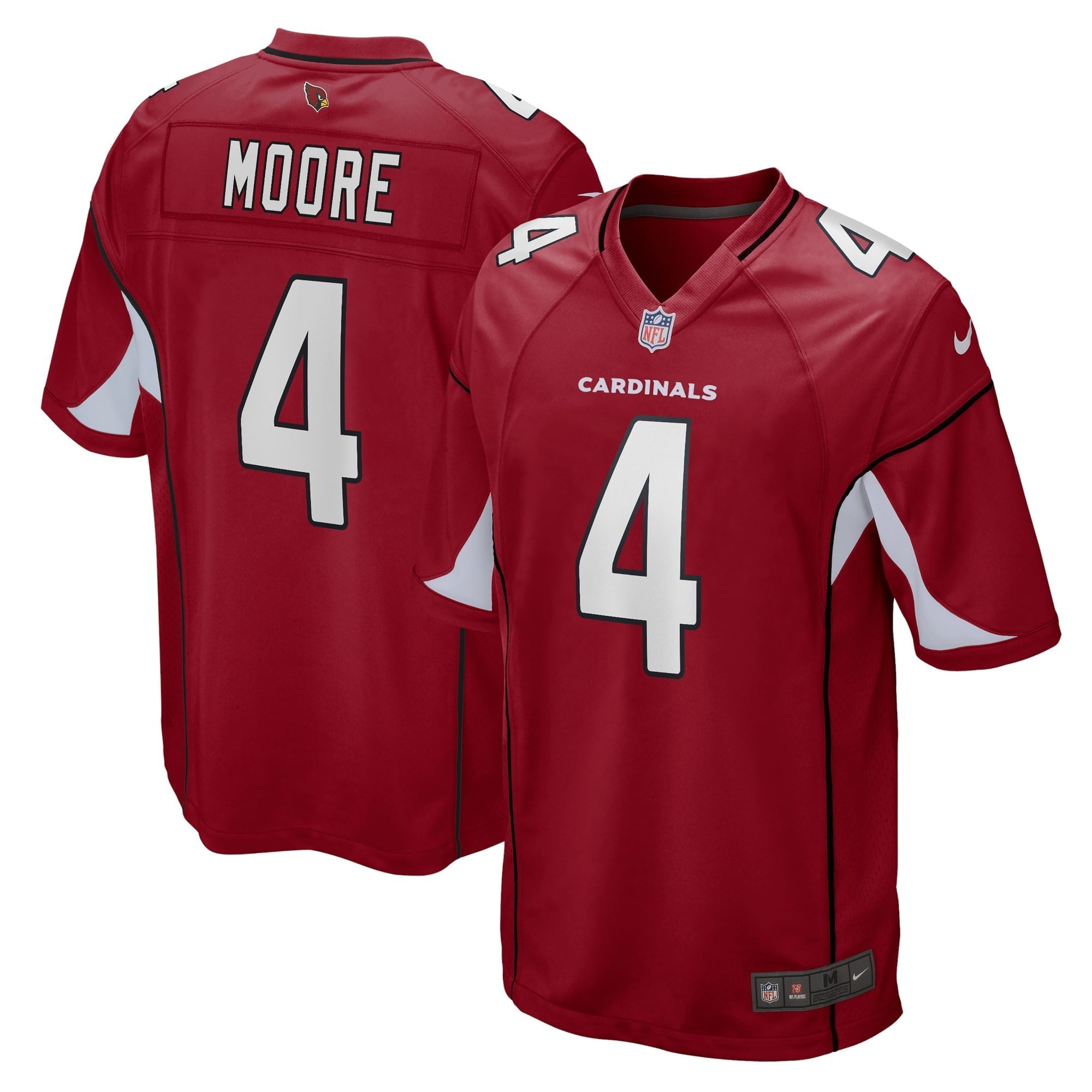 Men s Nike Rondale Moore Cardinal Arizona Cardinals Team Game Jersey