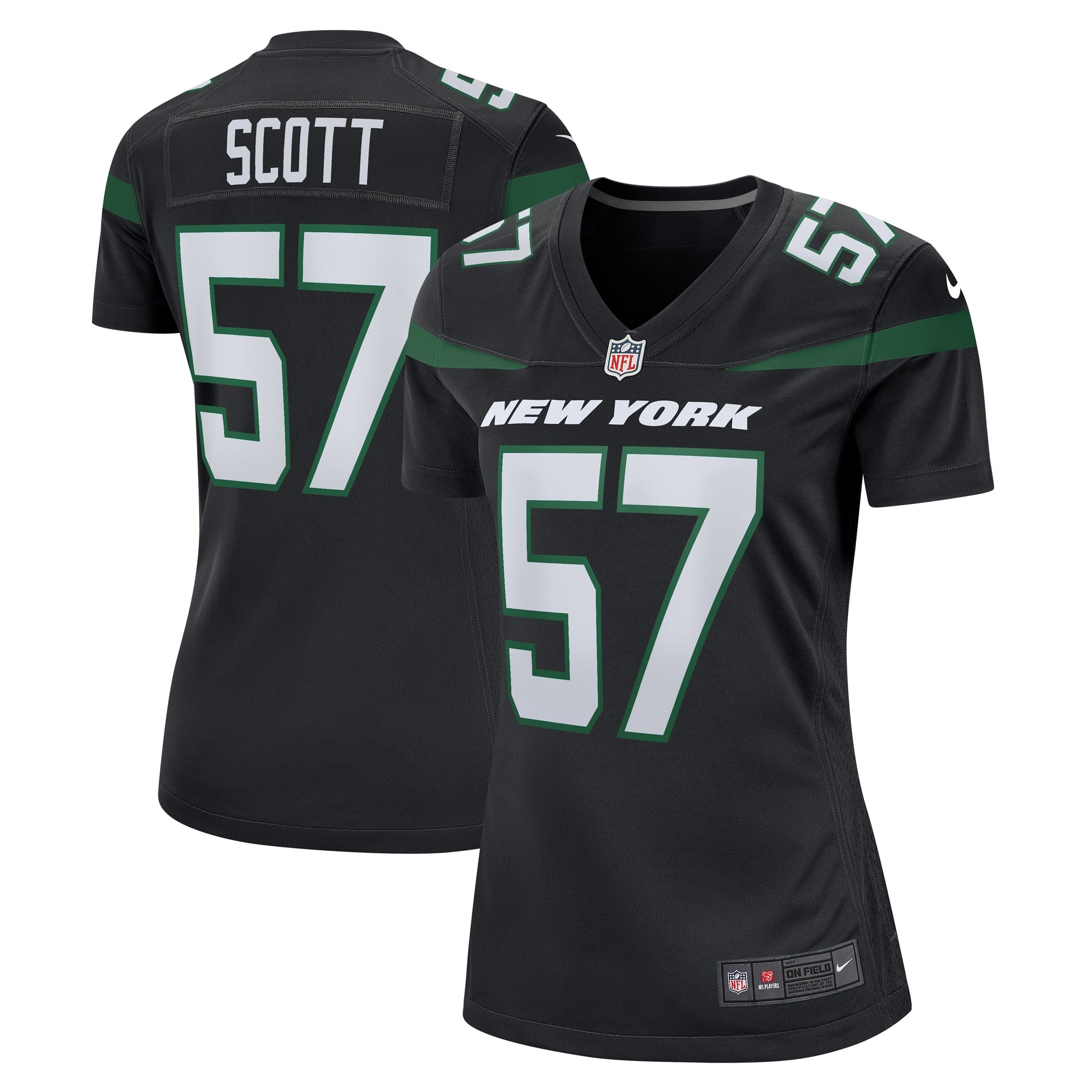 Bart Scott New York Jets Nike Women s Retired Player Jersey   Black