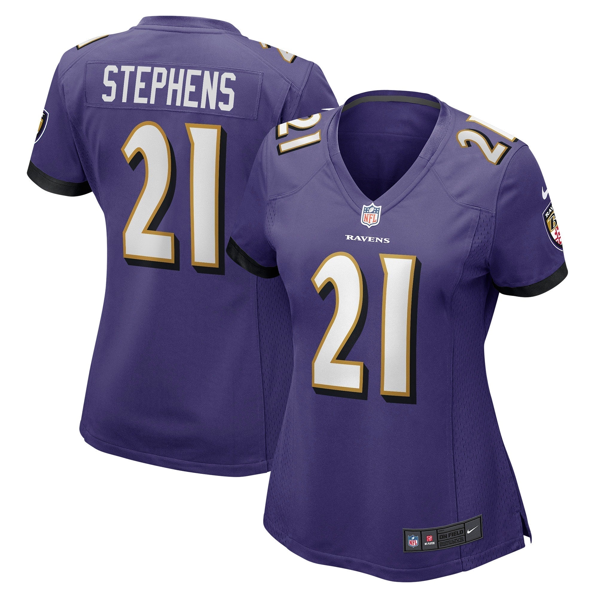 Women s Nike Brandon Stephens Purple Baltimore Ravens Game Jersey
