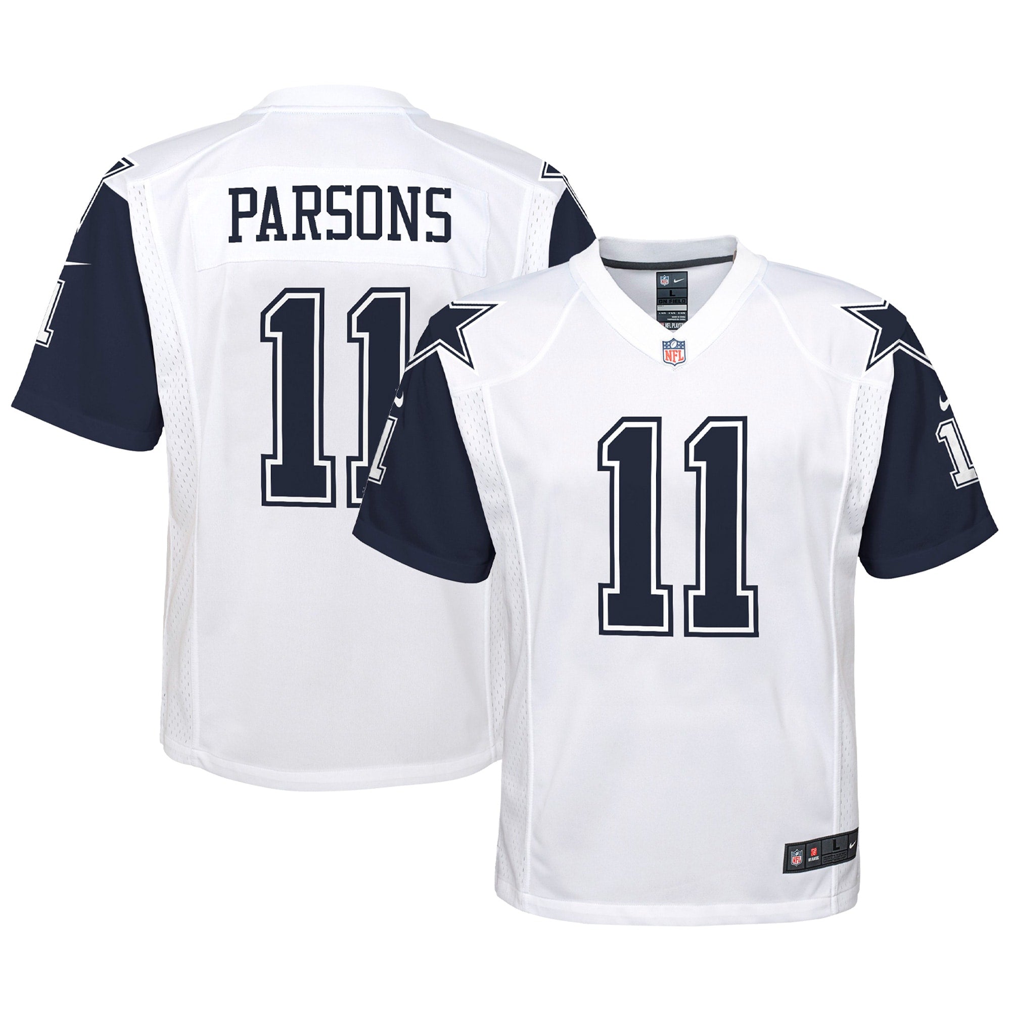 Micah Parsons Dallas Cowboys Nike Youth Alternate Game Jersey   White