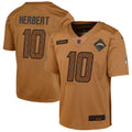 Justin Herbert Los Angeles Chargers Nike Youth 2023 Salute To Service Limited Jersey   Brown