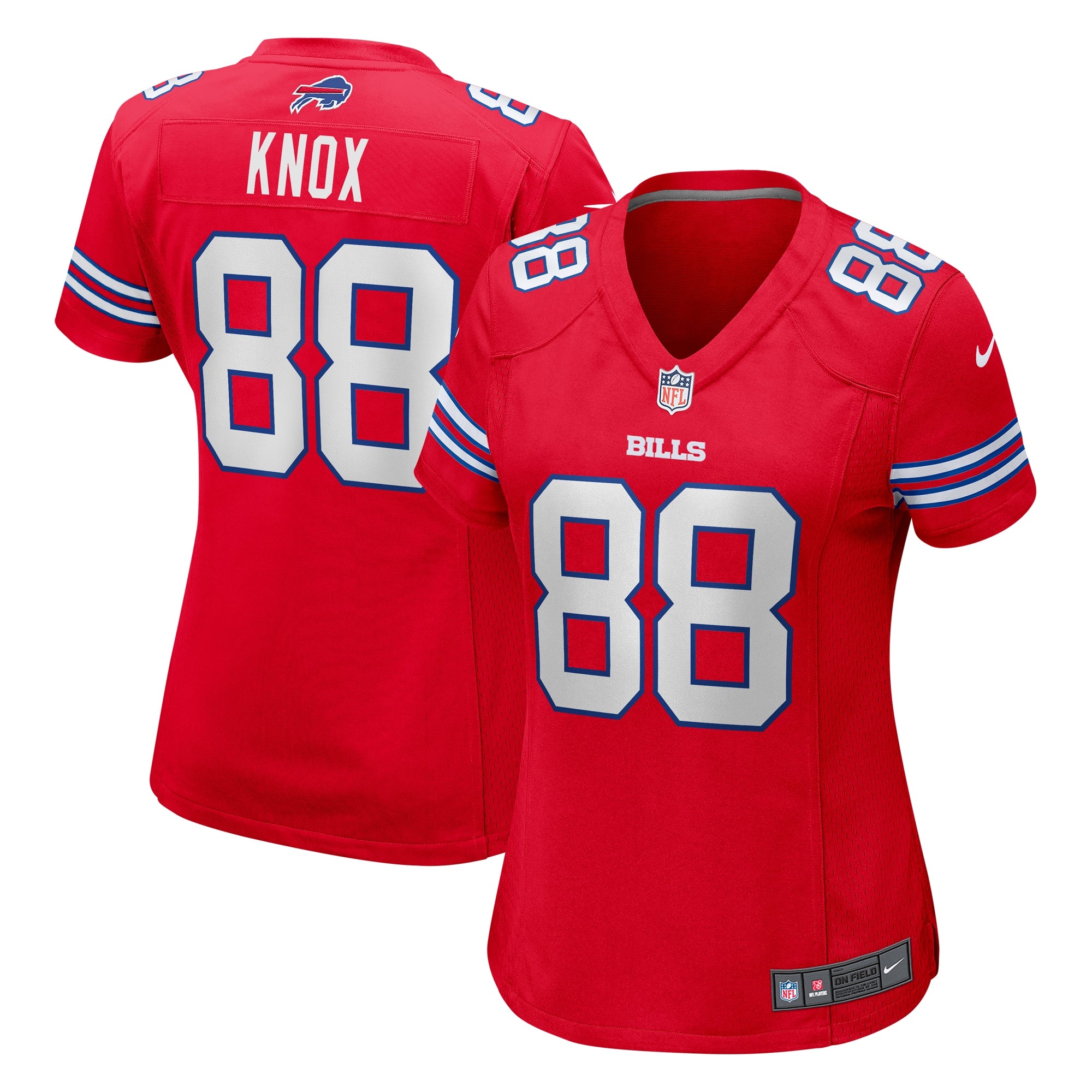 Dawson Knox Buffalo Bills Nike Women s Player Jersey   Red