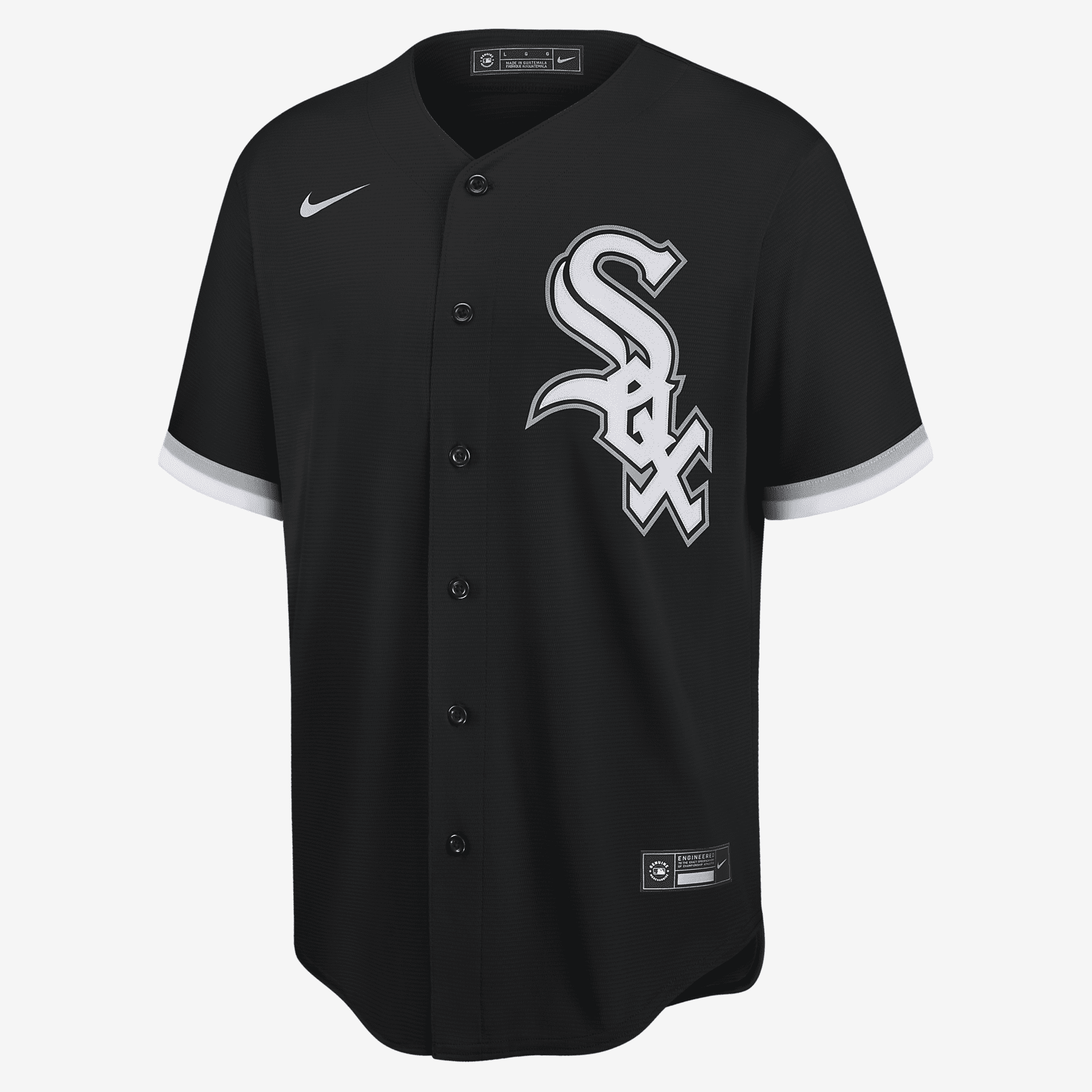 MLB Chicago White Sox (Yoan Moncada) Men's Replica Baseball Jersey - Black