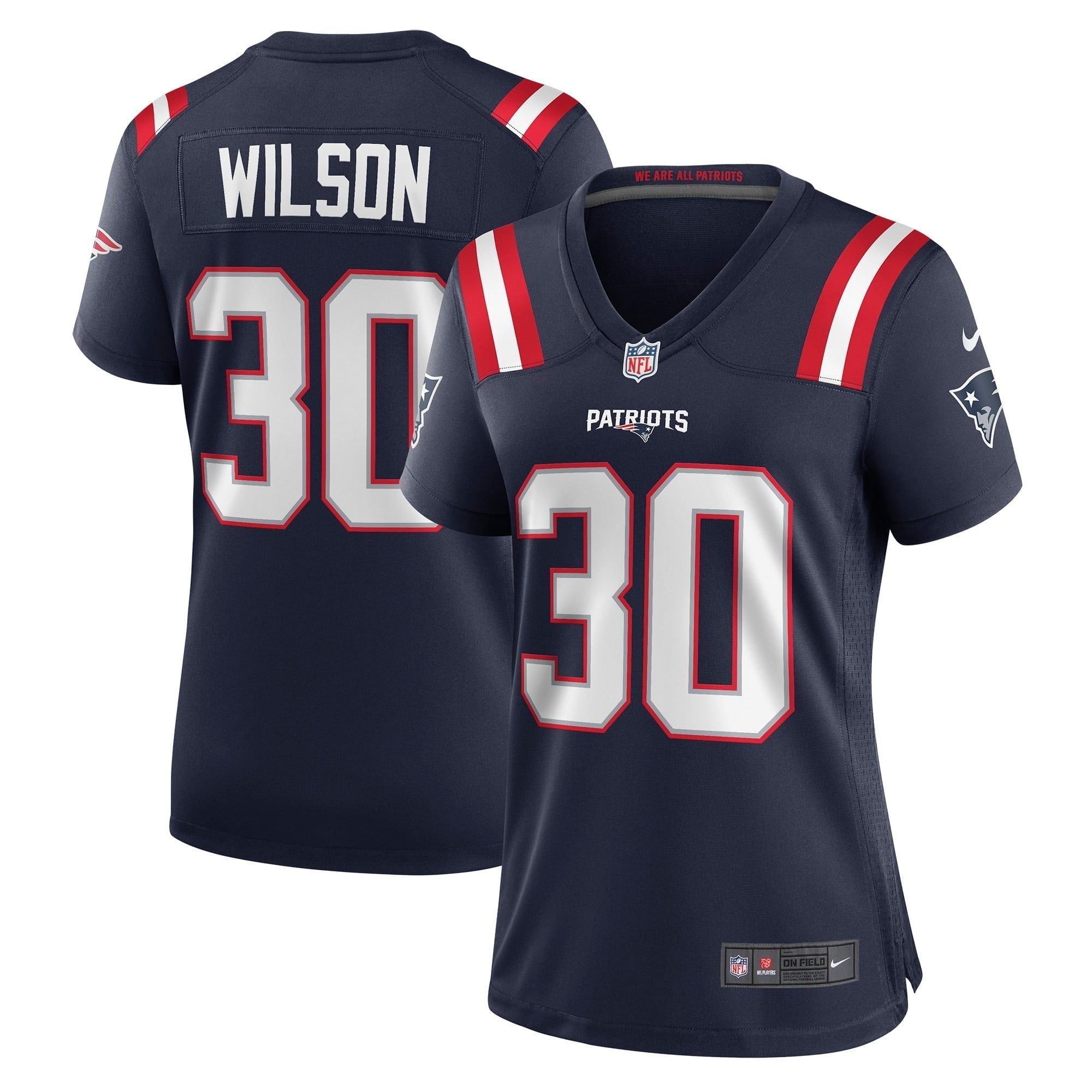 Women s Nike Mack Wilson Navy New England Patriots Game Jersey