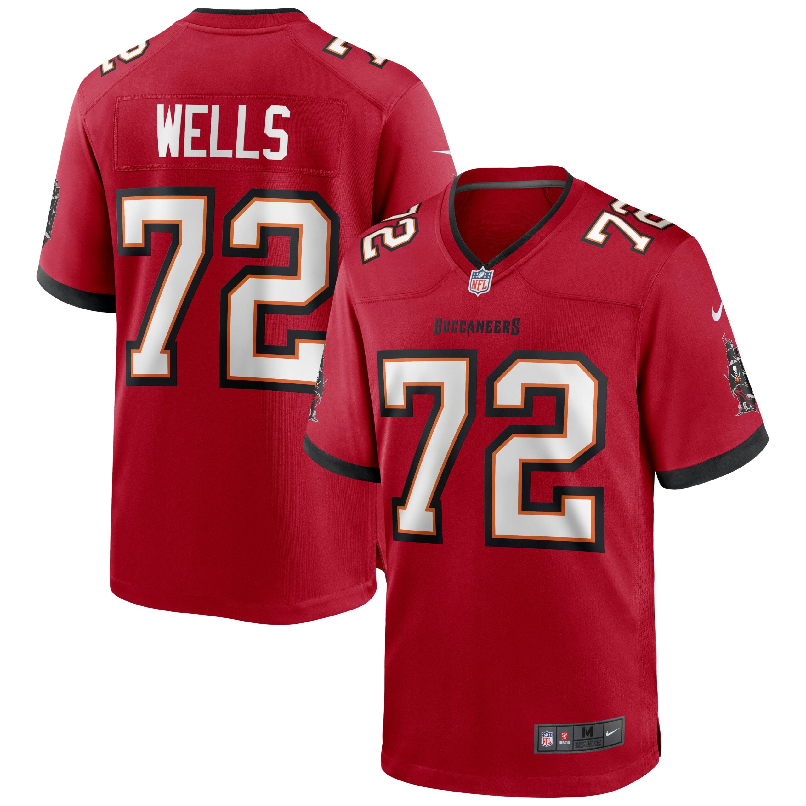 Josh Wells Tampa Bay Buccaneers Nike Game Jersey   Red