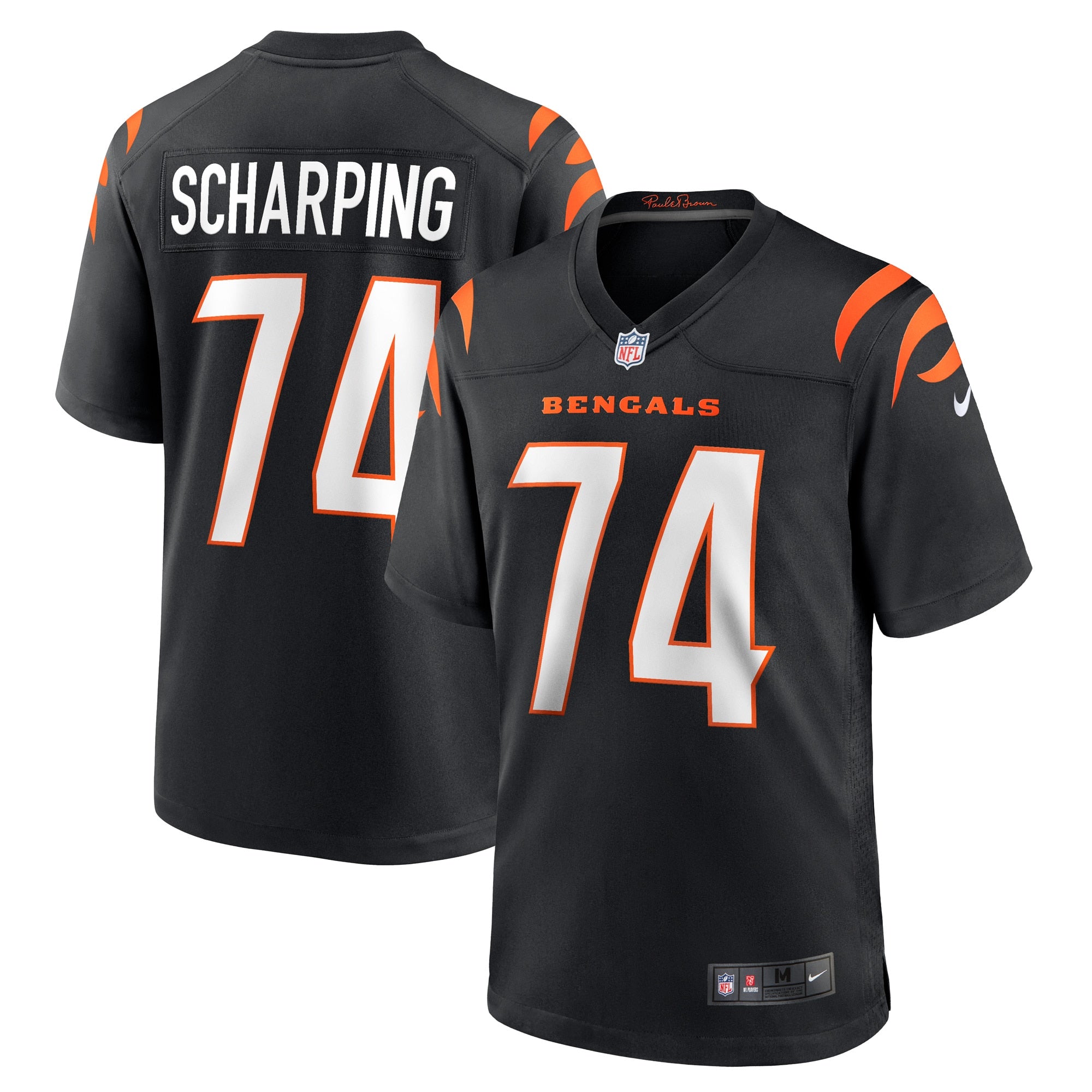 Max Scharping Cincinnati Bengals Nike Game Player Jersey   Black