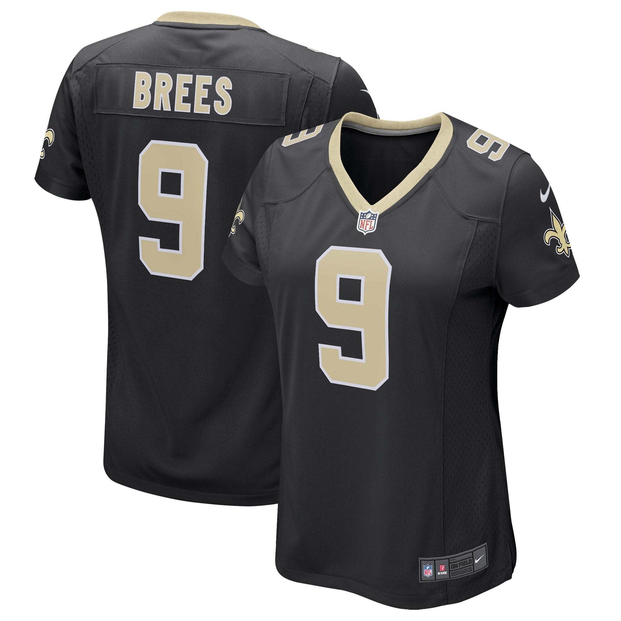 Drew Brees New Orleans Saints Nike Women s Game Player Jersey   Black