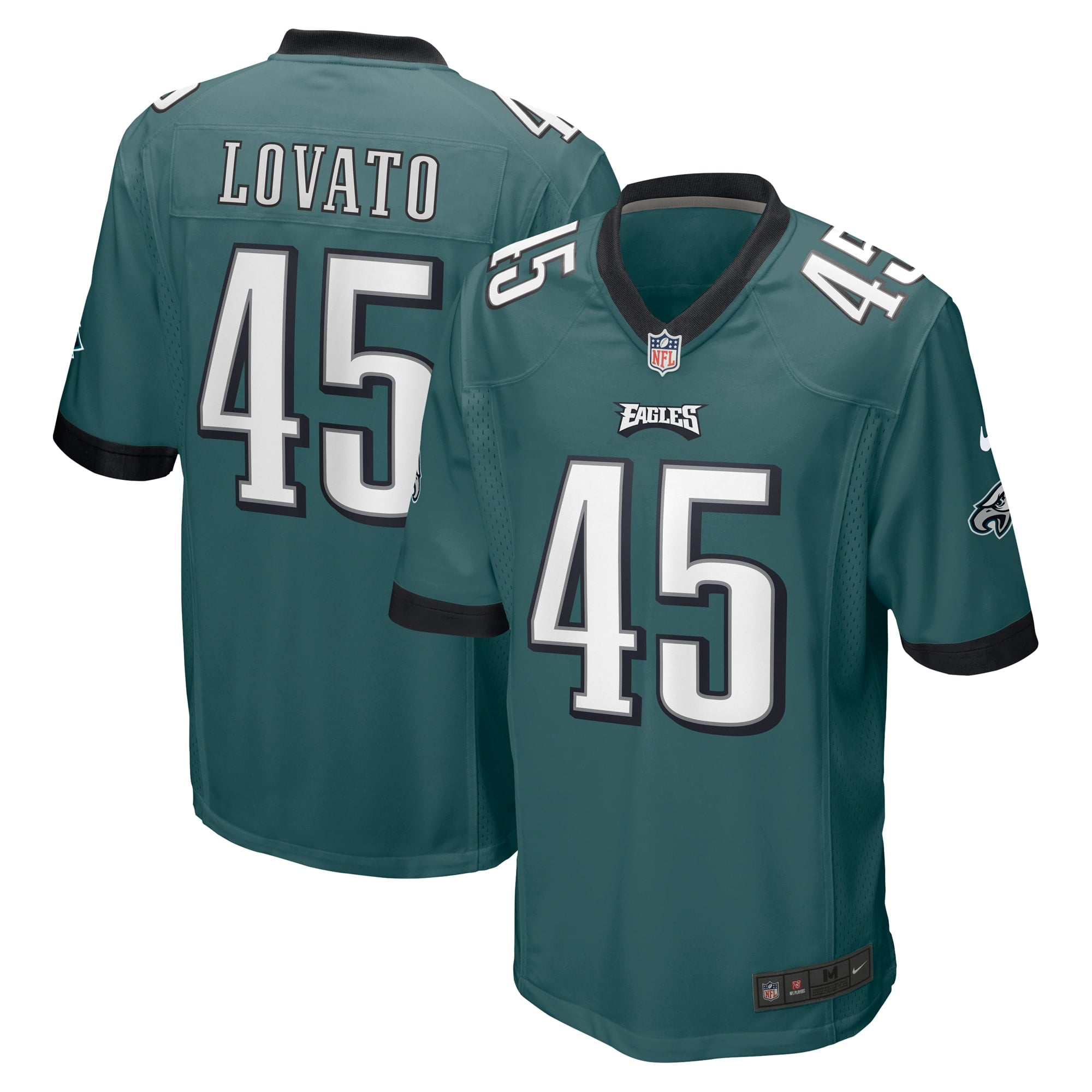Men s Nike Rick Lovato Midnight Green Philadelphia Eagles Game Jersey