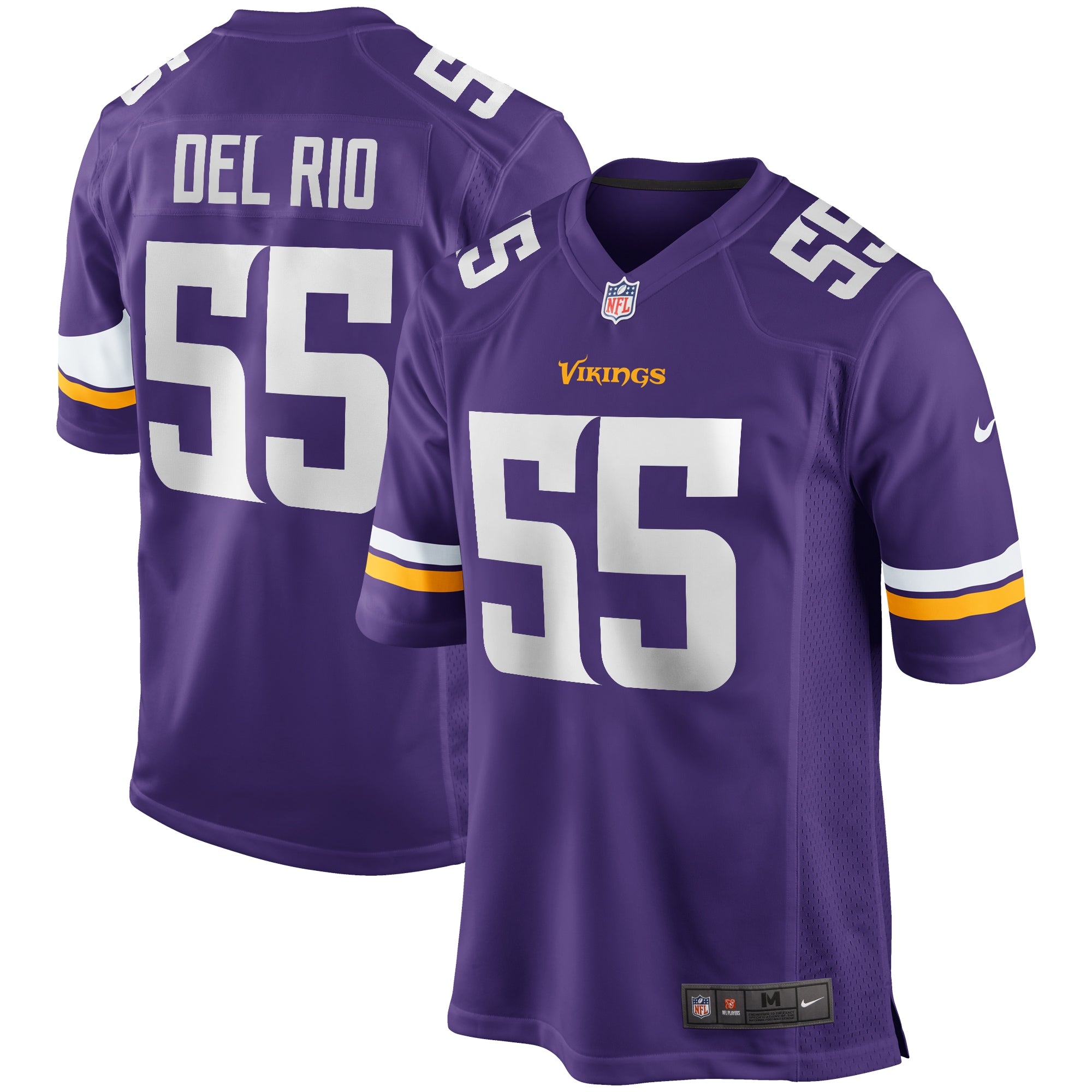 Jack Del Rio Minnesota Vikings Nike Game Retired Player Jersey   Purple