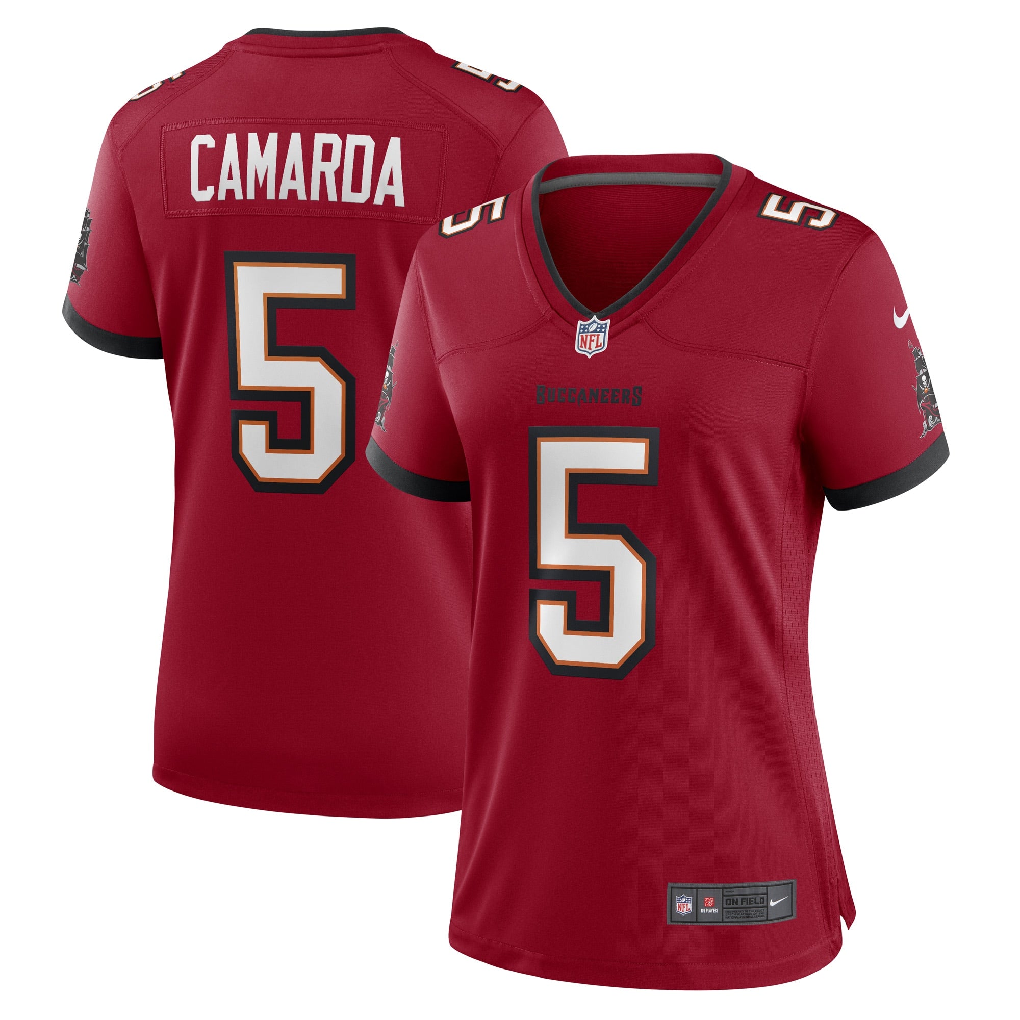 Jake Camarda Tampa Bay Buccaneers Nike Women s Game Player Jersey   Red