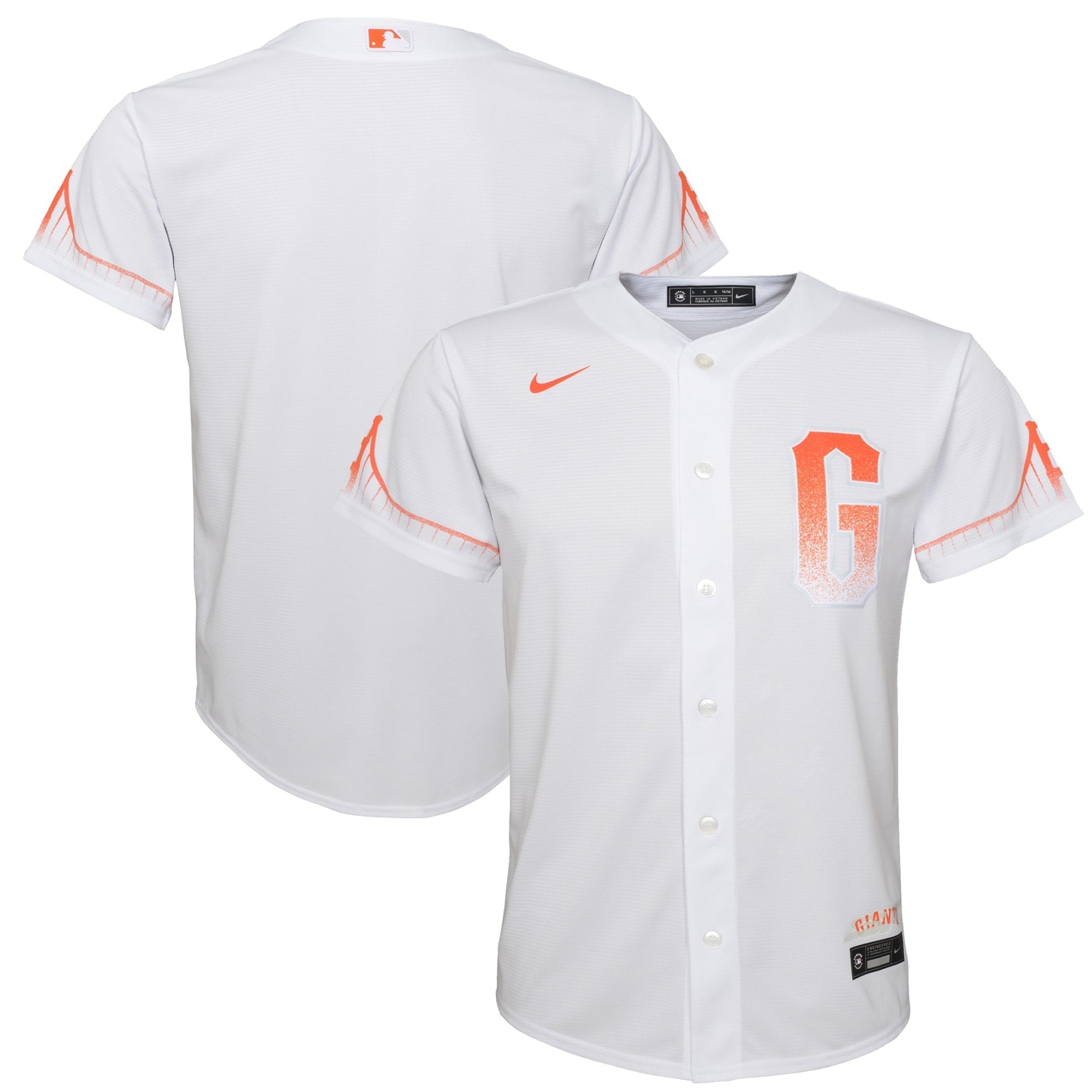 Youth Nike White San Francisco Giants City Connect Replica Jersey