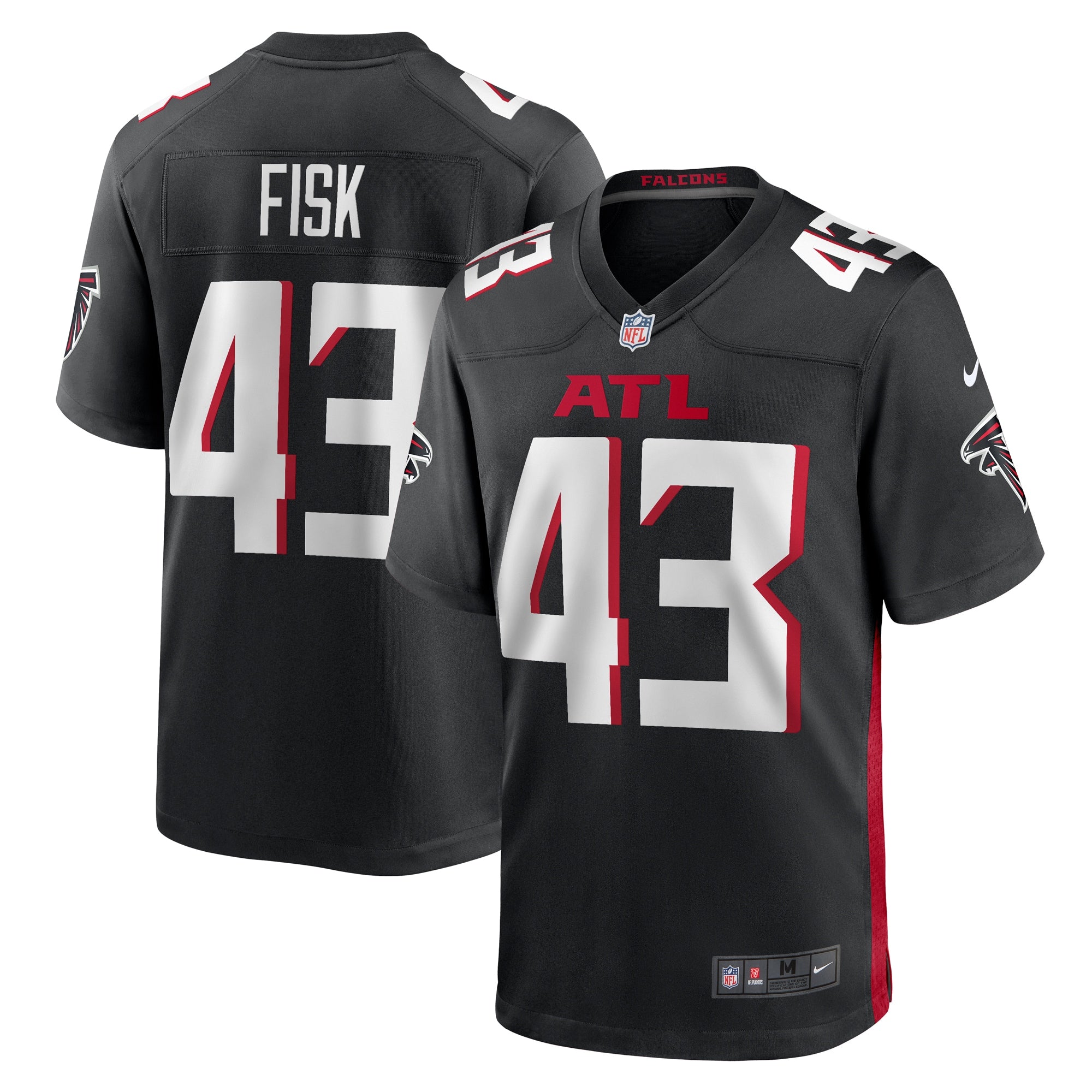 Tucker Fisk Atlanta Falcons Nike Player Game Jersey   Black
