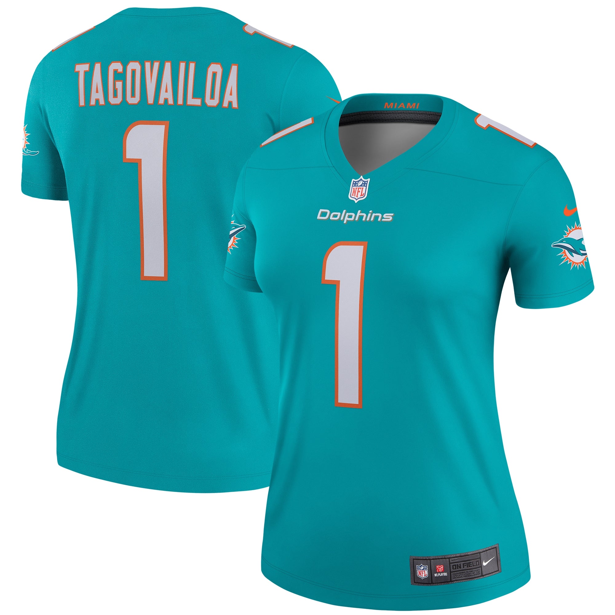 Tua Tagovailoa Miami Dolphins Nike Women s Legend Jersey   Aqua