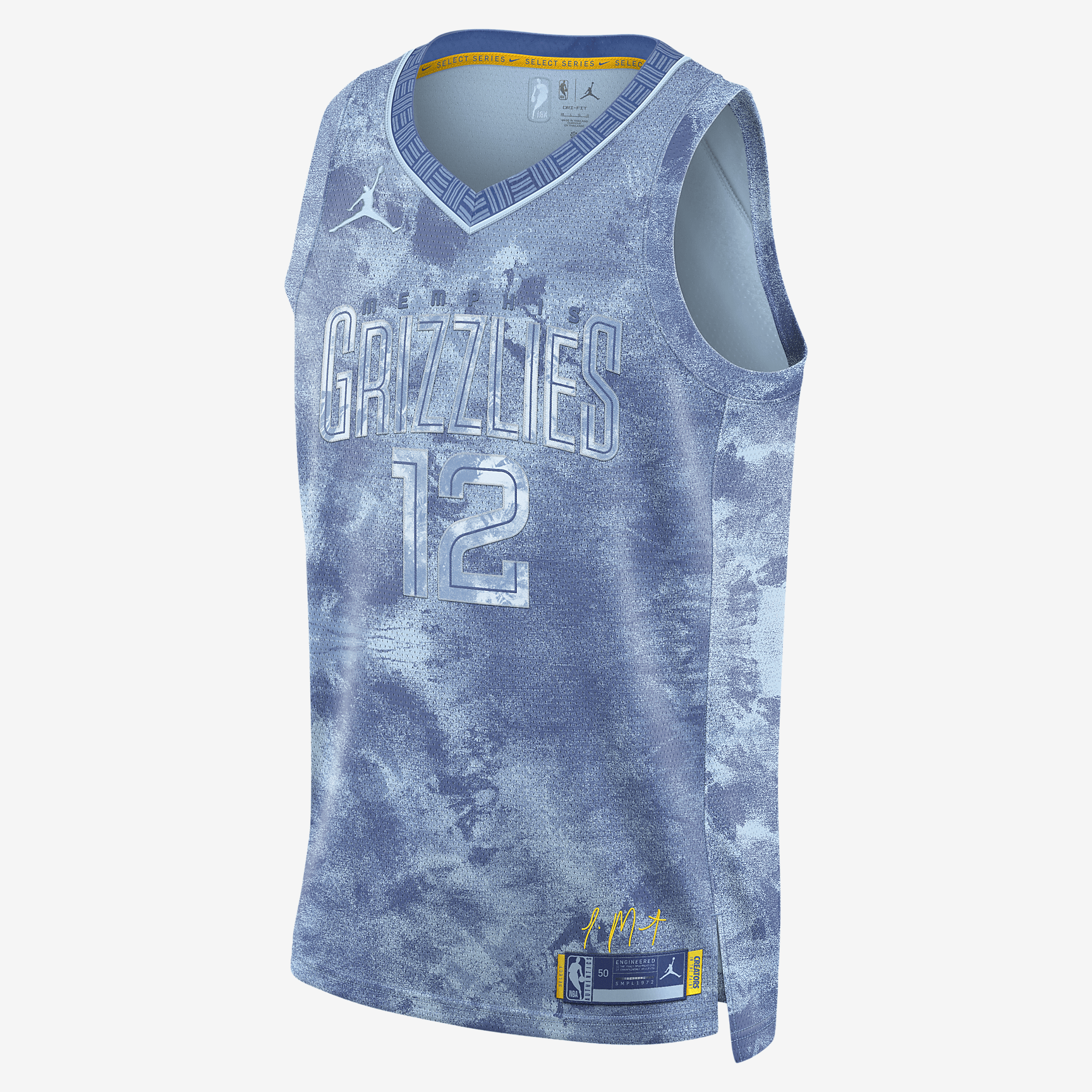 Ja Morant Memphis Grizzlies 2023 Select Series Men's Nike Dri-FIT NBA Swingman Jersey - Cobalt Tint