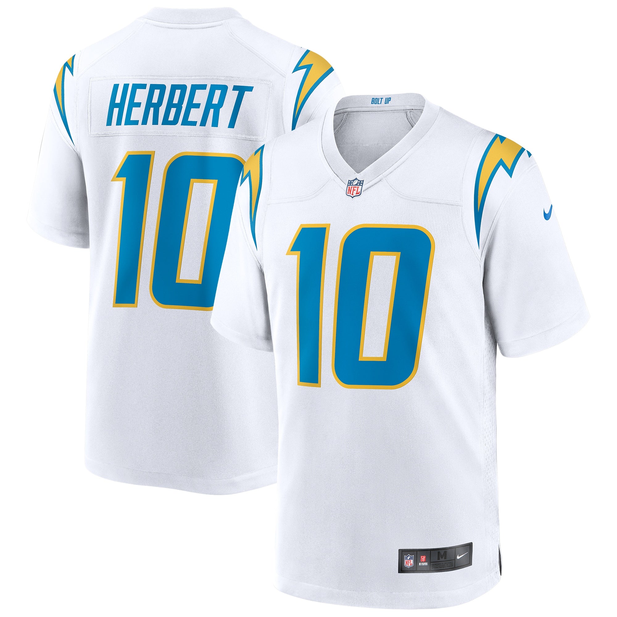 Justin Herbert Los Angeles Chargers Nike Game Jersey   White