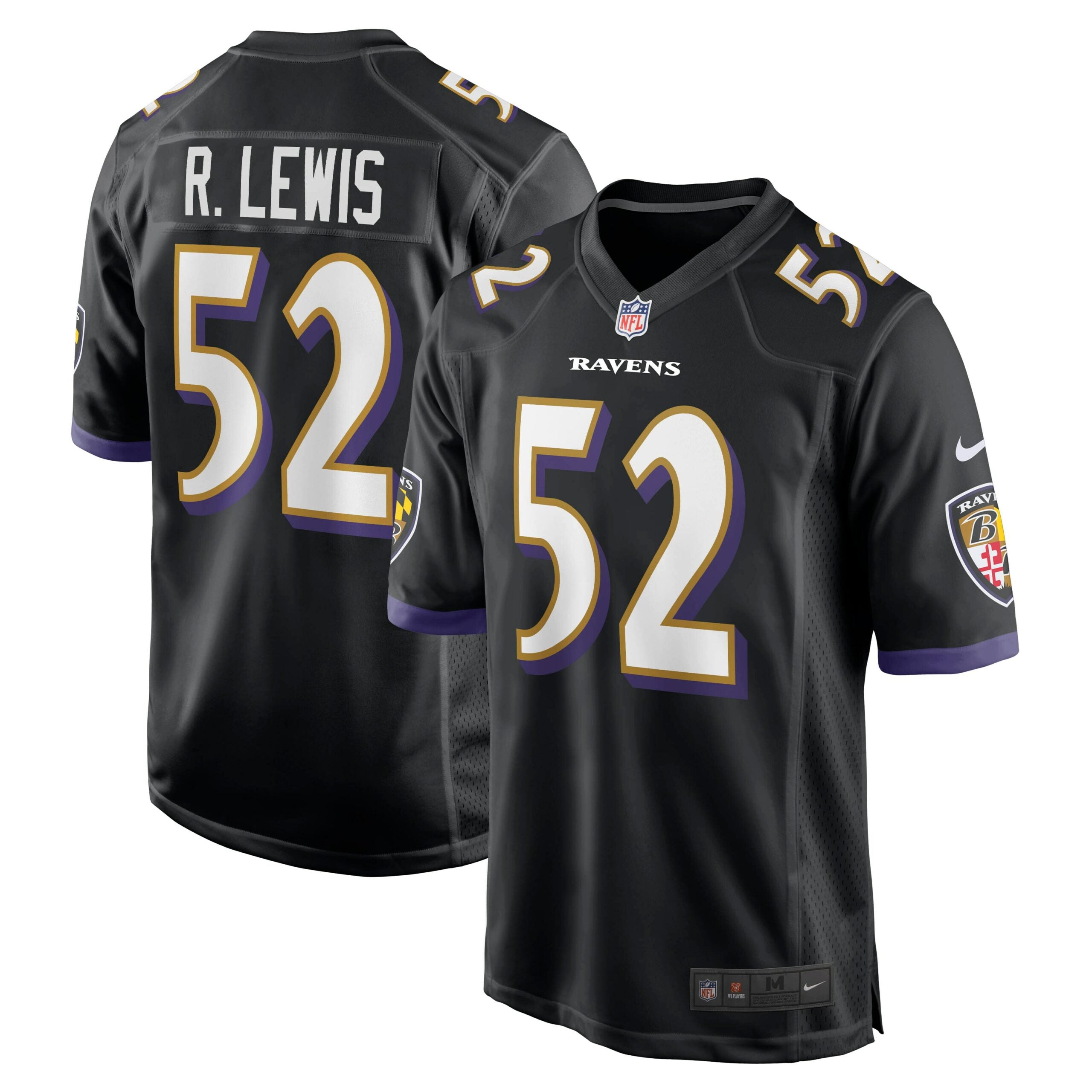 Ray Lewis Baltimore Ravens Nike Retired Player Jersey   Black
