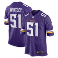 Men s Nike Benton Whitley Purple Minnesota Vikings Home Game Player Jersey