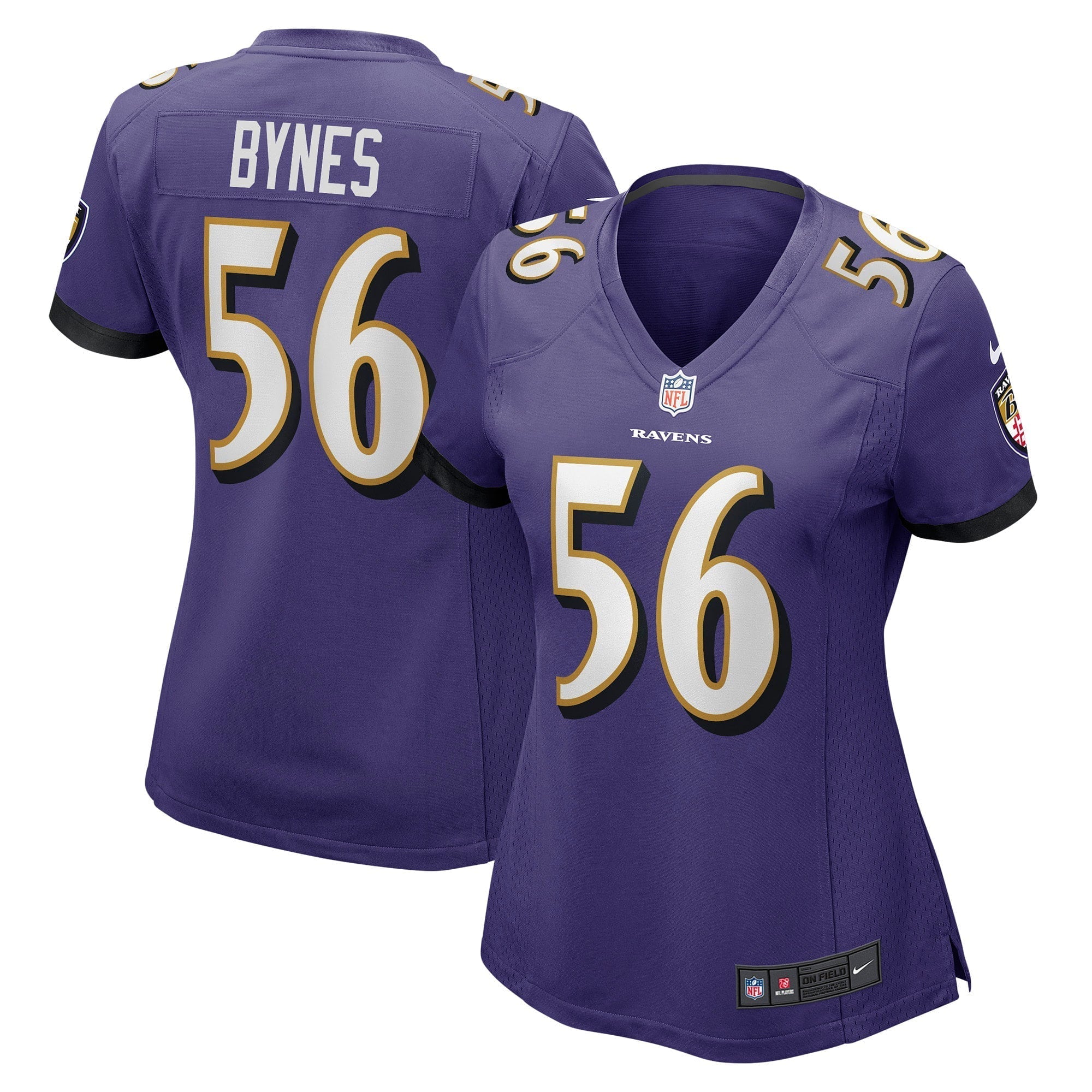 Women s Nike Josh Bynes Purple Baltimore Ravens Game Jersey