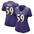 Women s Nike Daelin Hayes Purple Baltimore Ravens Game Jersey