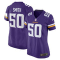 Women s Nike TJ Smith Purple Minnesota Vikings Home Game Player Jersey