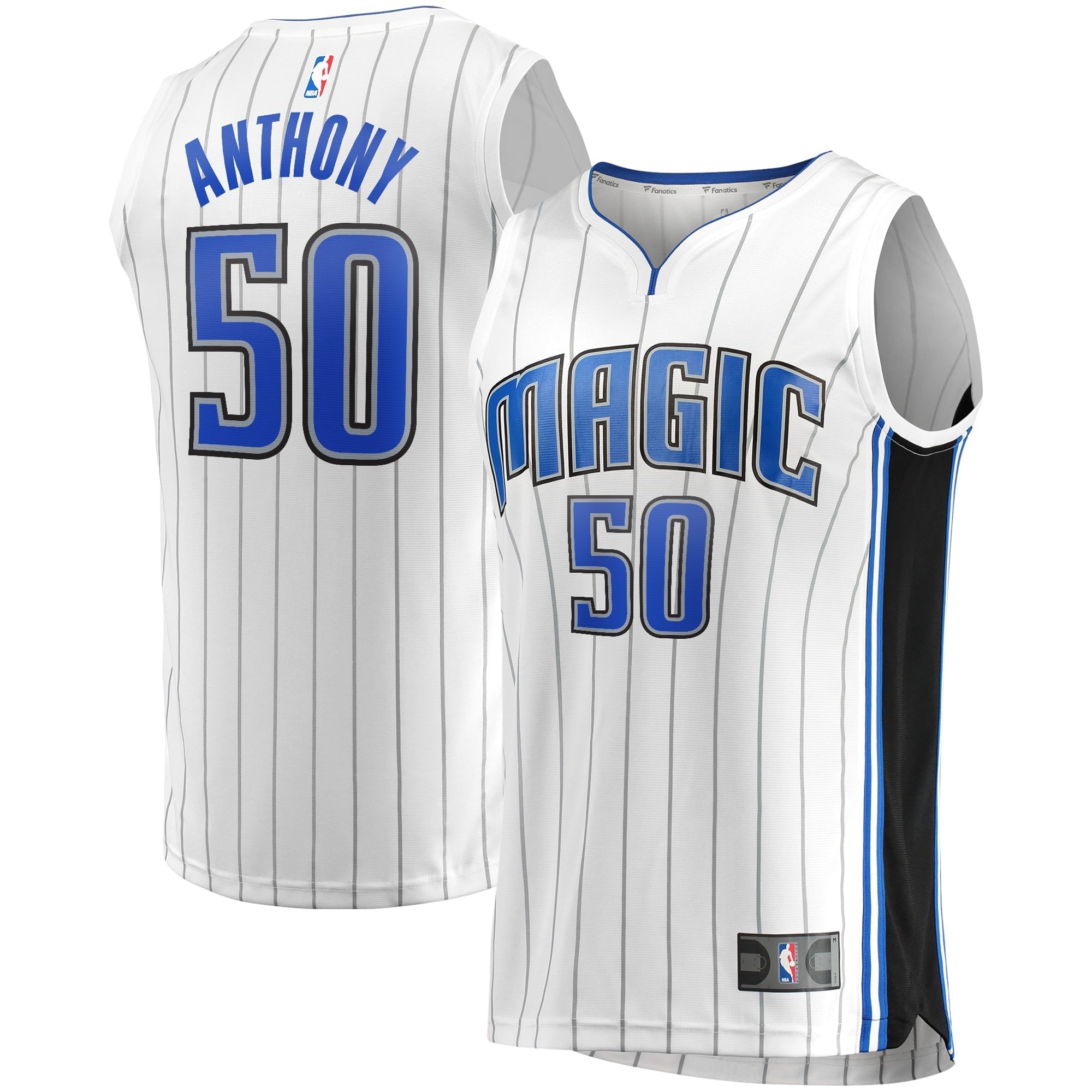 Men's Fanatics Branded Cole Anthony White Orlando Magic Fast Break Replica Jersey - Association Edition