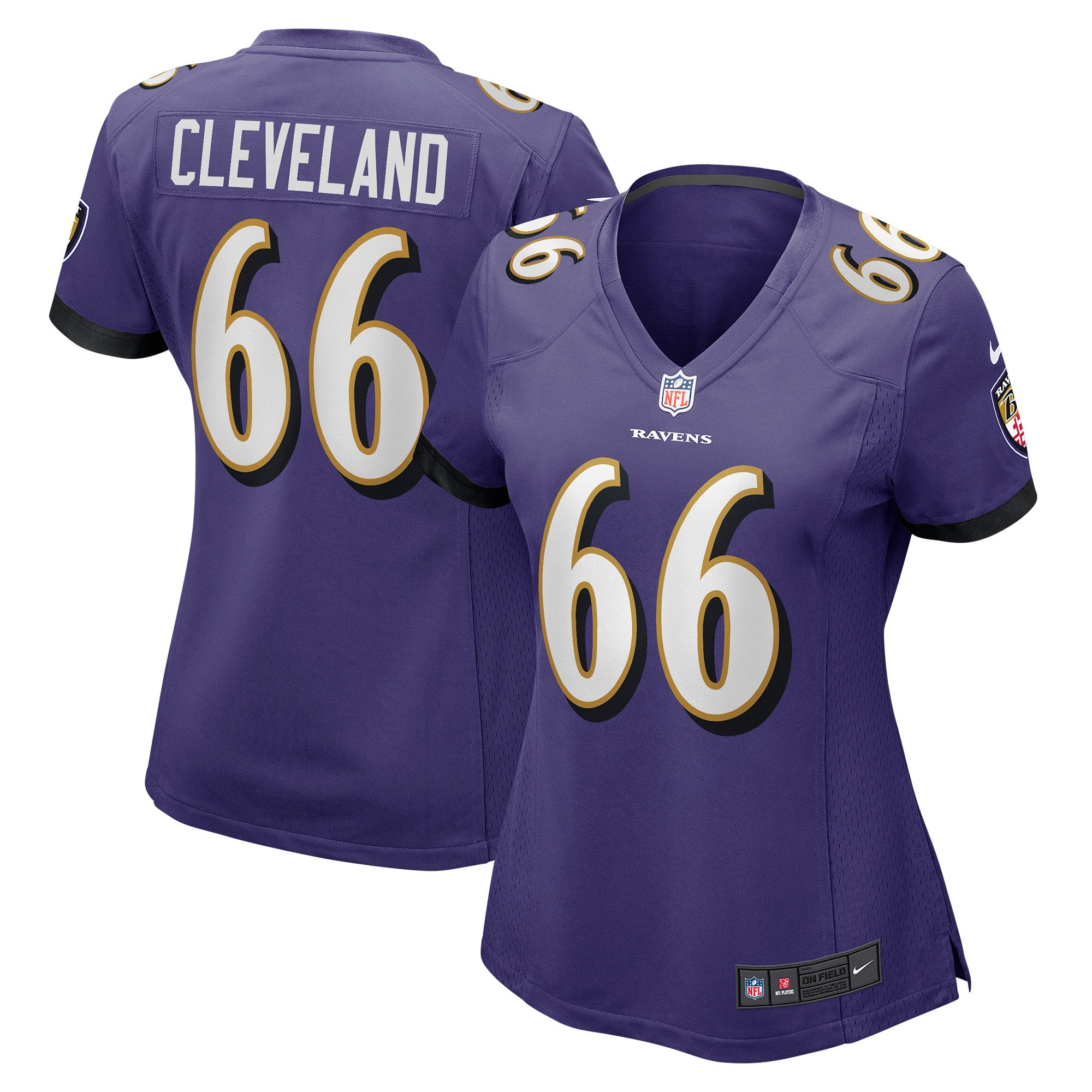 Ben Cleveland Baltimore Ravens Nike Women s Game Jersey   Purple