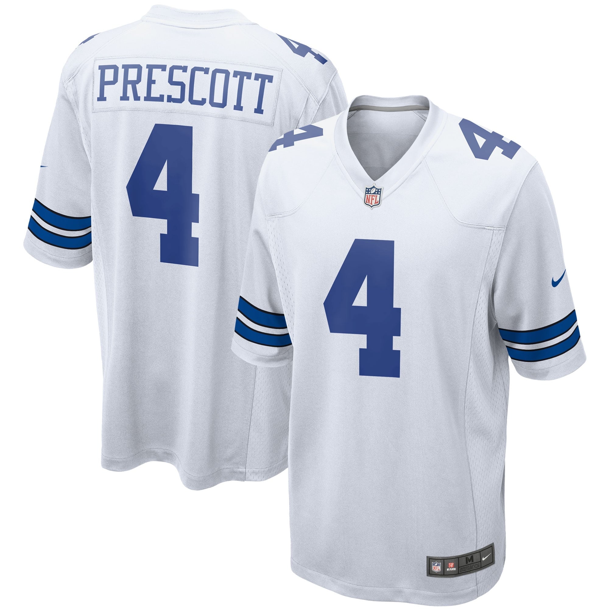 Men s Nike Dak Prescott White Dallas Cowboys Game Team Jersey