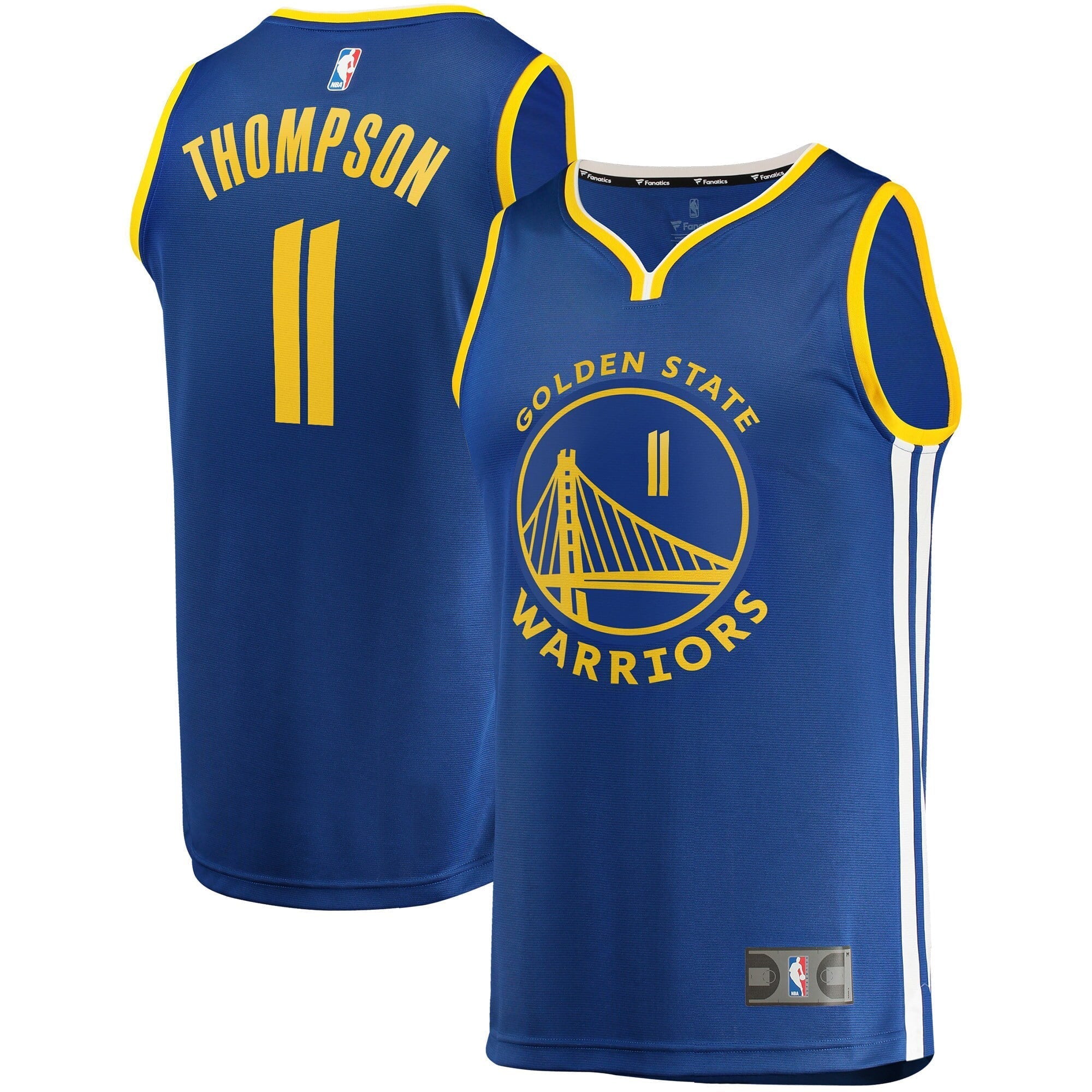 Men's Fanatics Branded Klay Thompson Royal Golden State Warriors 2022/23 Fast Break Replica Player Jersey - Icon Edition